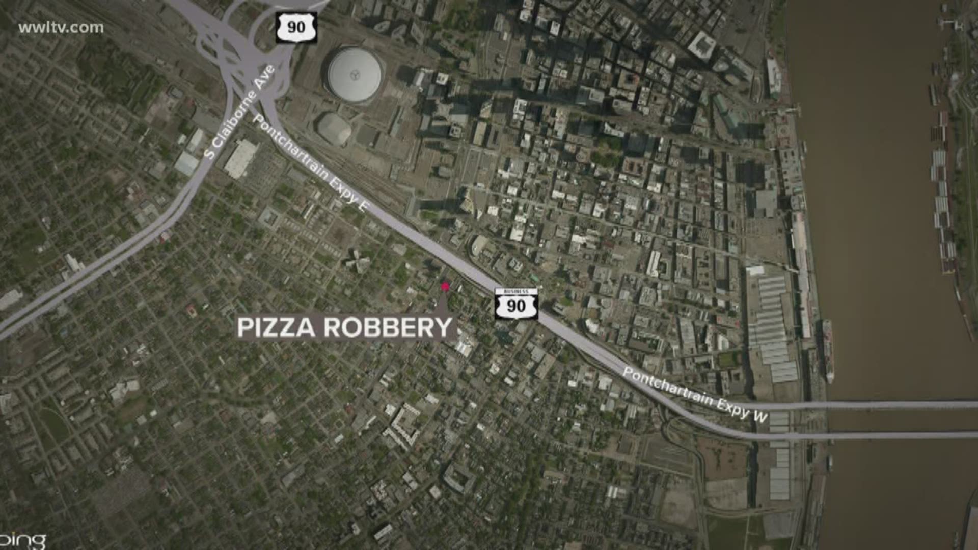 A pizza delivery driver had his delivery stolen by two men who pulled out a gun early Sunday morning, according to information released by the NOPD.