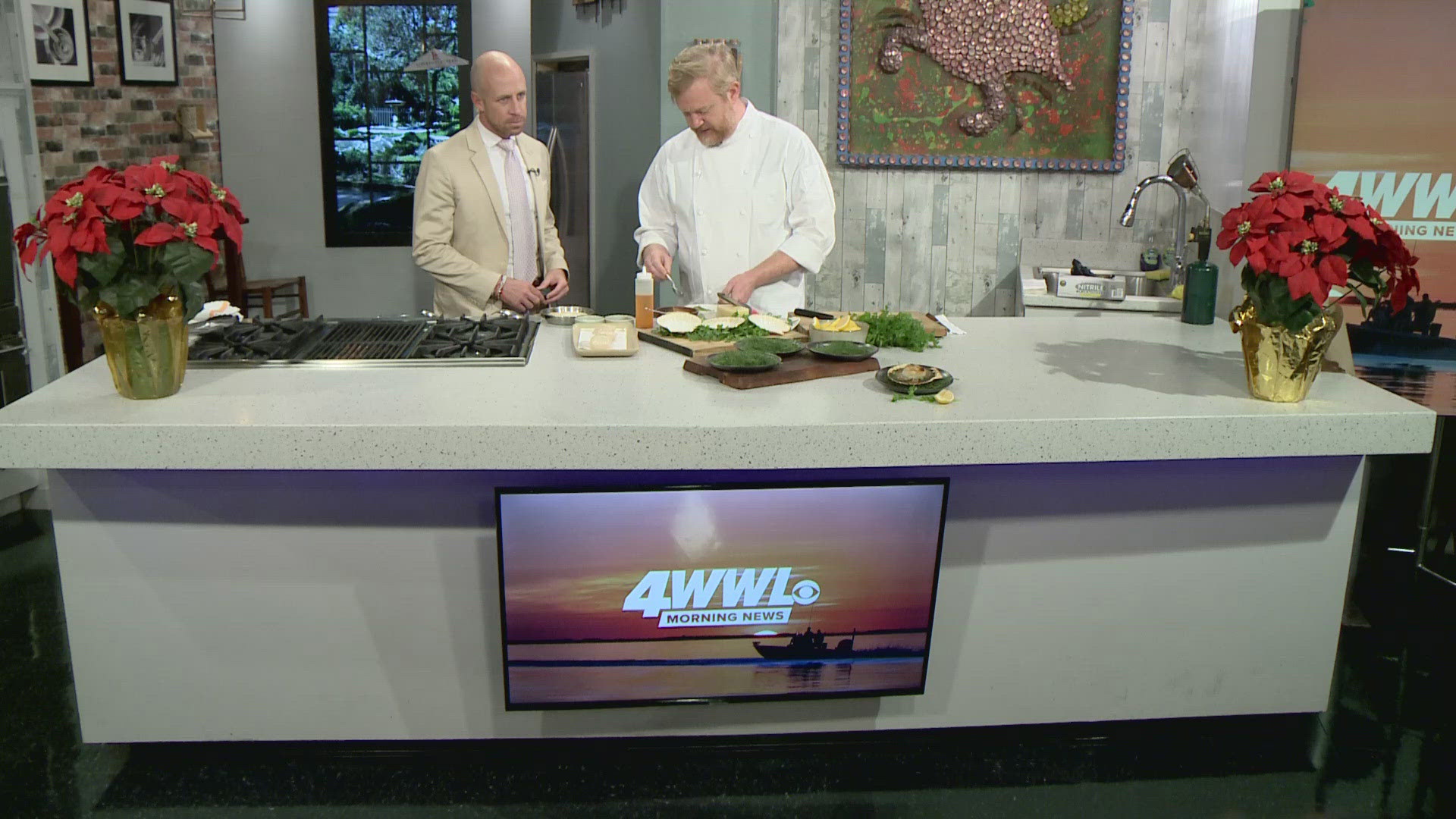 Chef Zimet joins for a cooking segment to showcase their Reveillon Dinner menu.