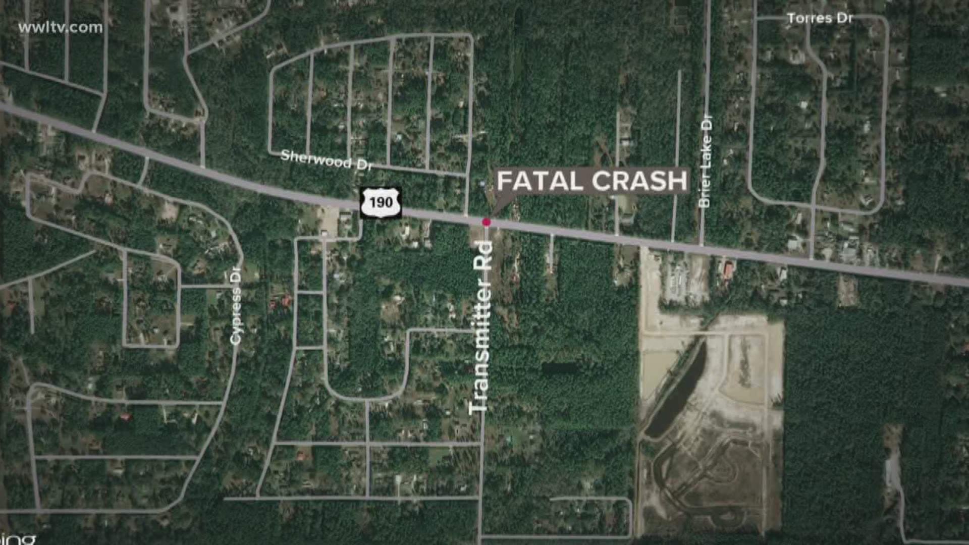 The single-car accident happened around 8:55 p.m. Friday night on U.S. 190 in Lacombe and claimed the life of the driver, 55-year-old Mark Quillin of Lacombe.