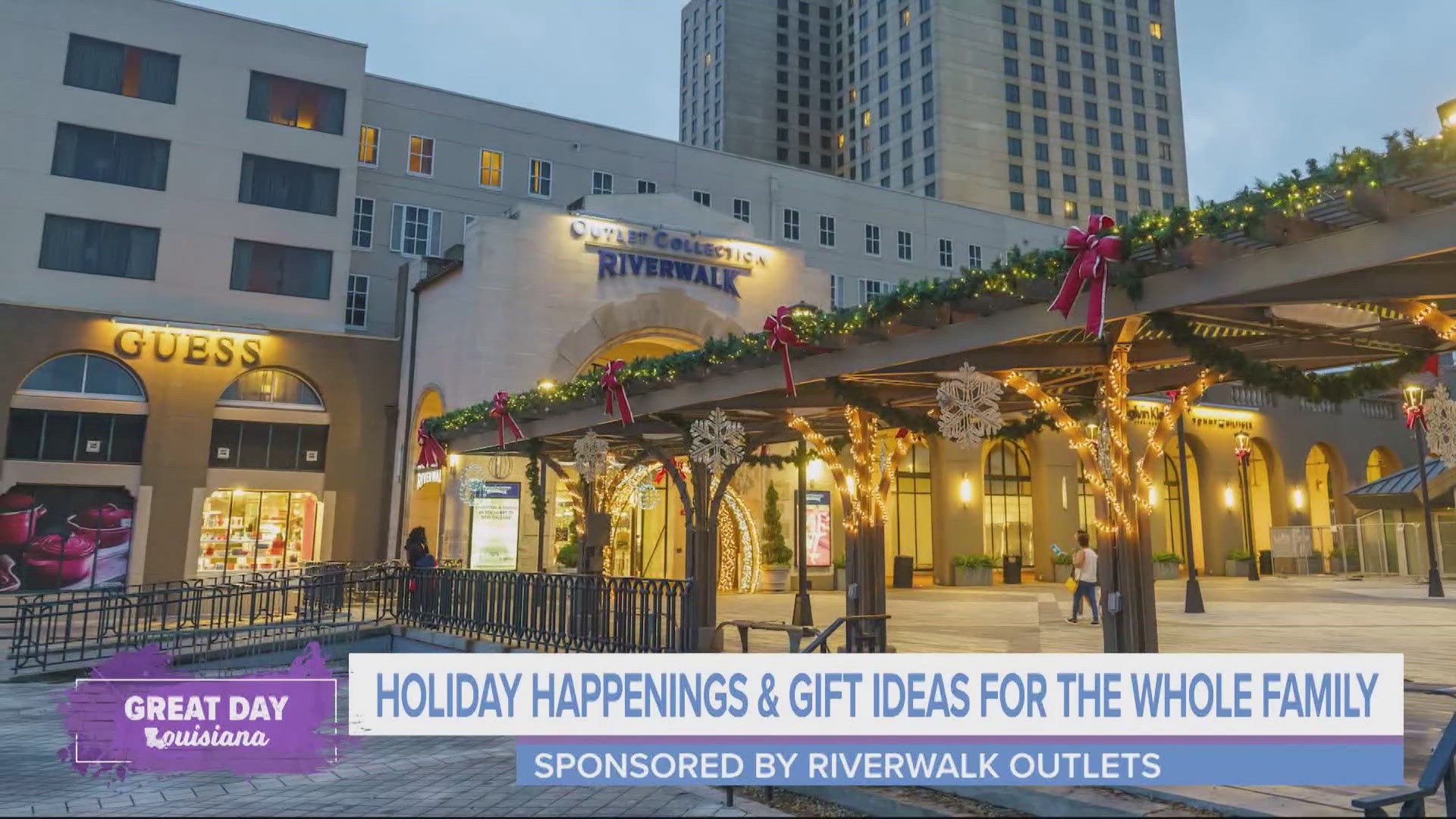 Riverwalk Outlets is in the holiday spirit and has great gifts at a great price for the whole family.