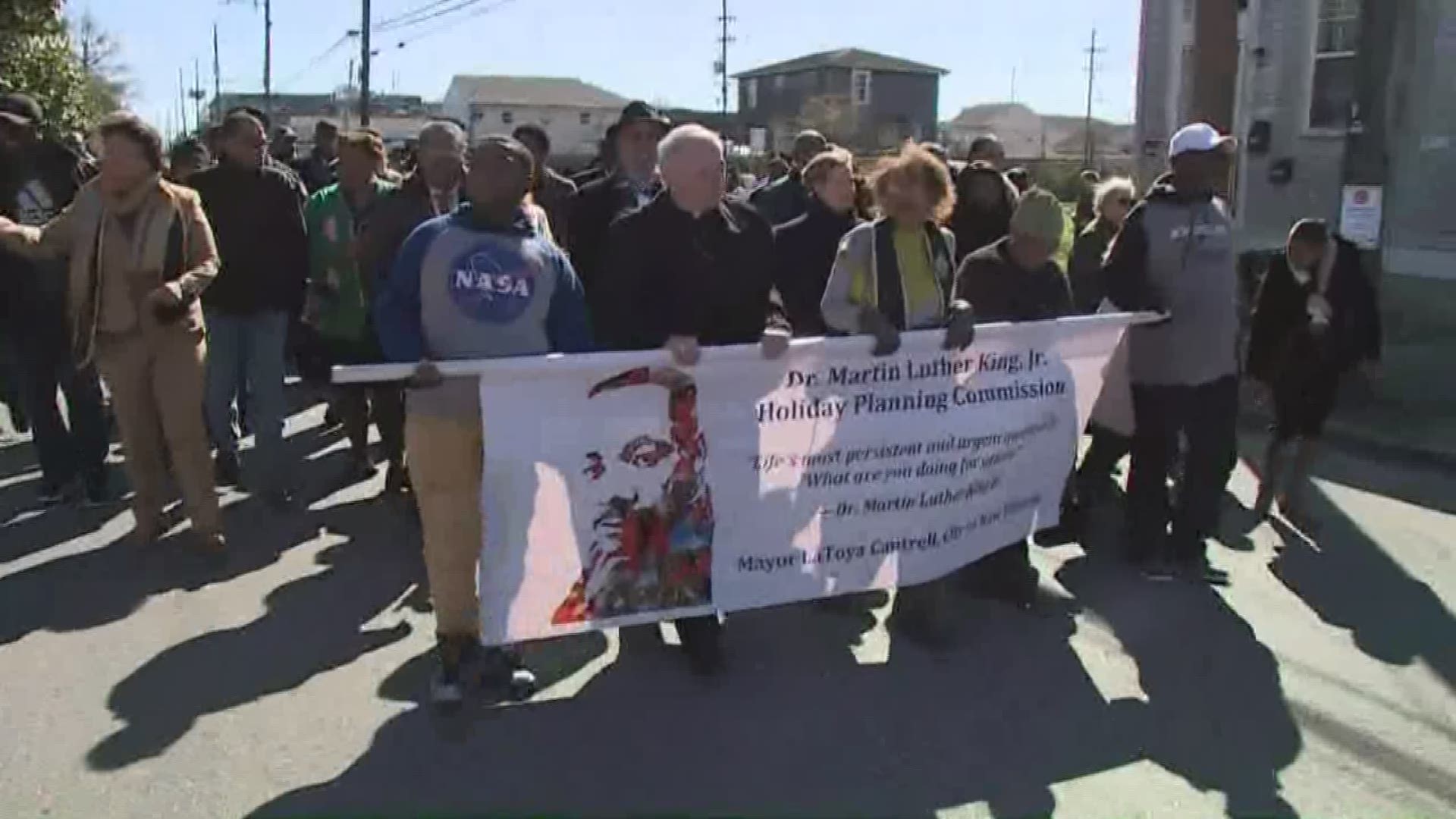 New Orleans celebrated Martin Luther King Day by doing good in the community.