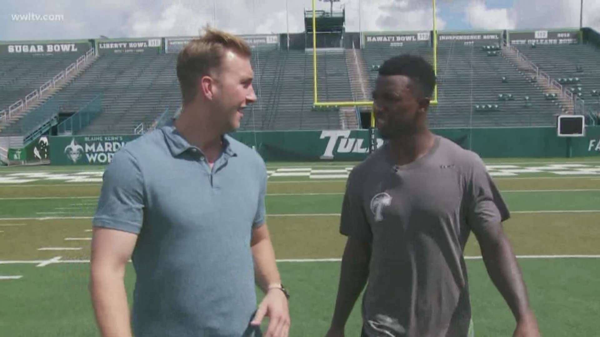 Eyewitness Sports catches up with Tulane Green Wave cornerback Donnie Lewis