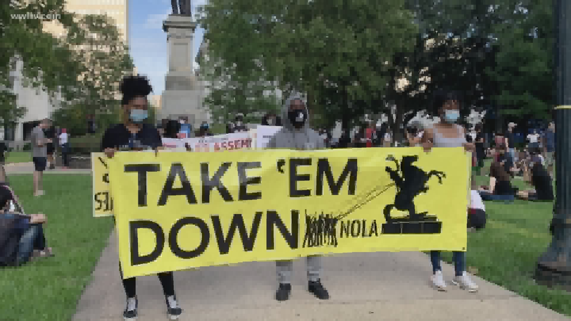 Take 'Em Down Nola hosted a press conference when the group made clear demands to elected New Orleans officials, giving them until the end of June to take action.