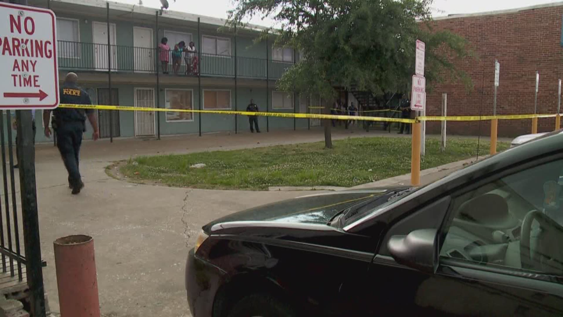 A man was shot in the head and killed at a troubled complex in New Orleans East Monday.