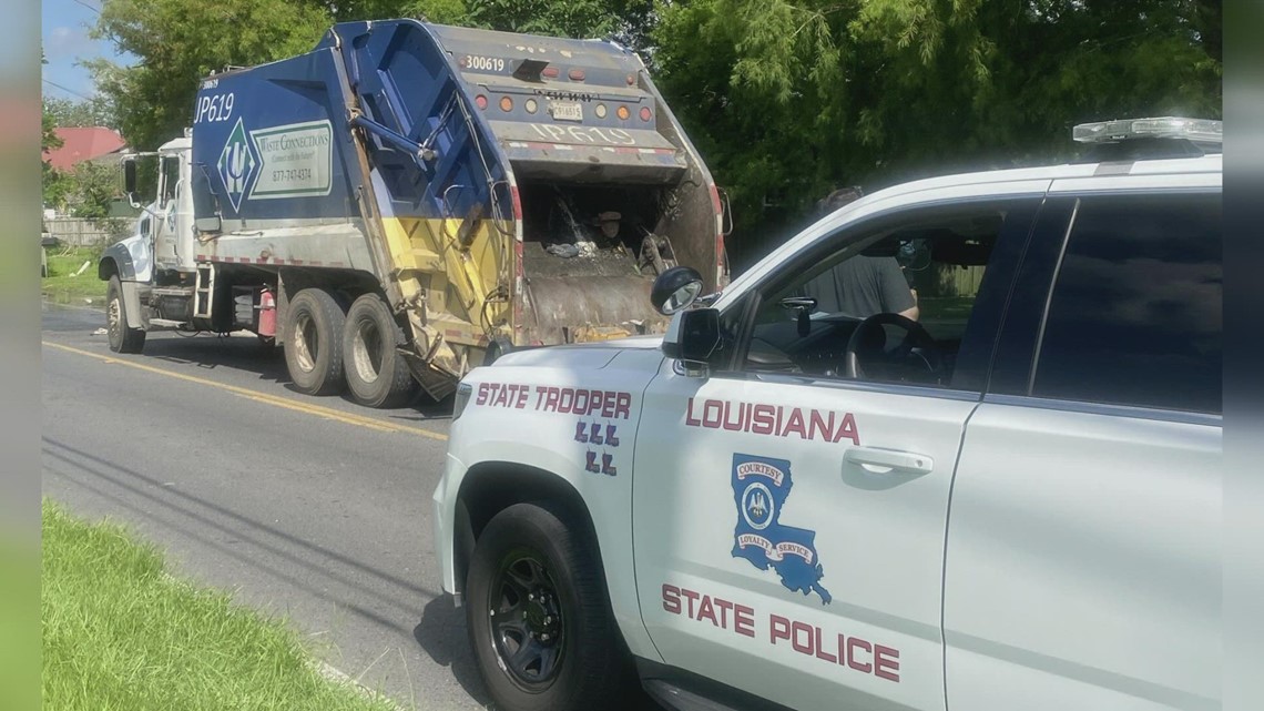 Trash collector badly hurt in crash | wwltv.com