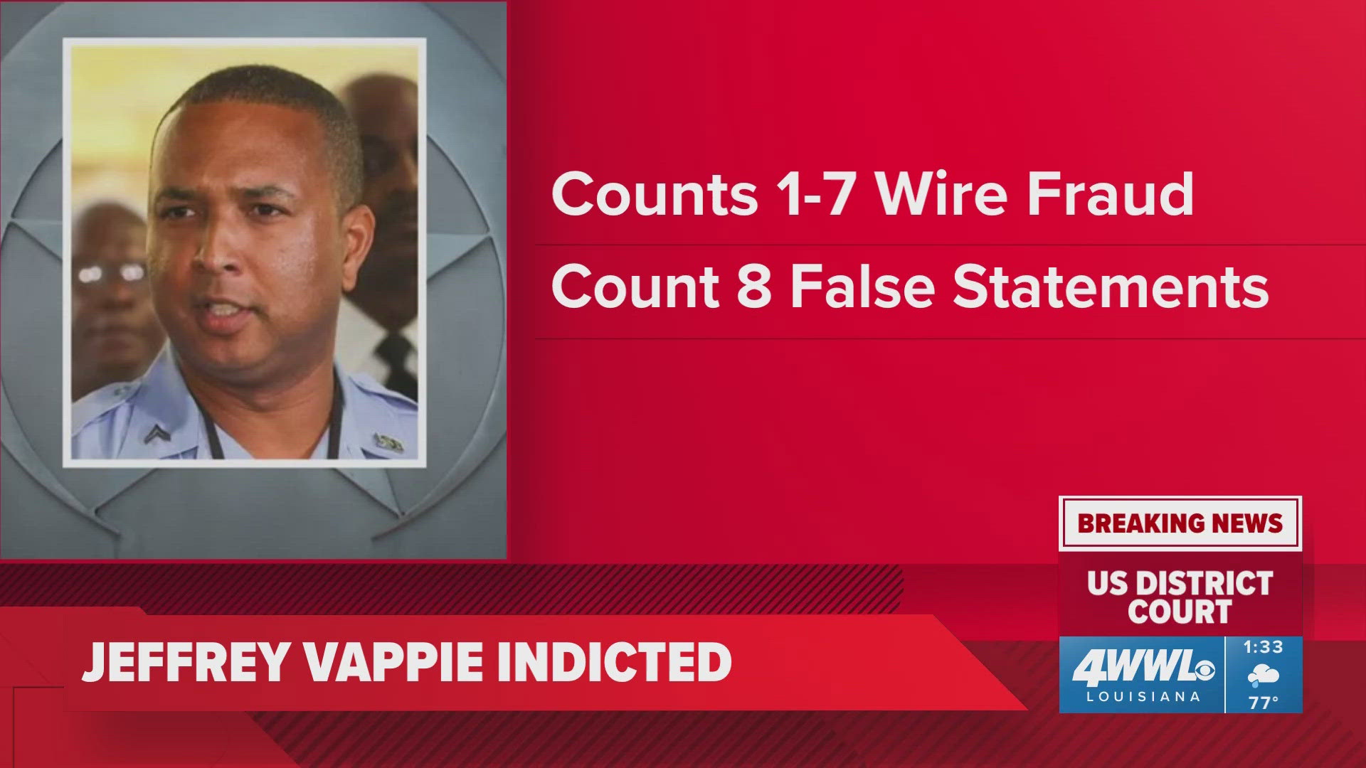 WWL Louisiana with a complete breakdown of the federal indictment of former NOPD officer and bodyguard of Mayor LaToya Cantrell on Friday, July 19, 2024.