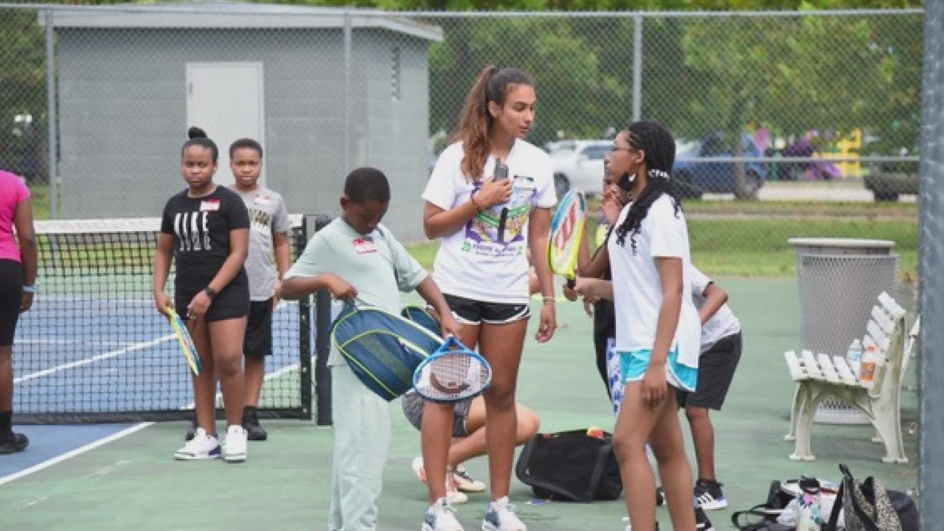The youth tennis program starts Sept. 3. It's reached full capacity, so they are opening more slots in January.