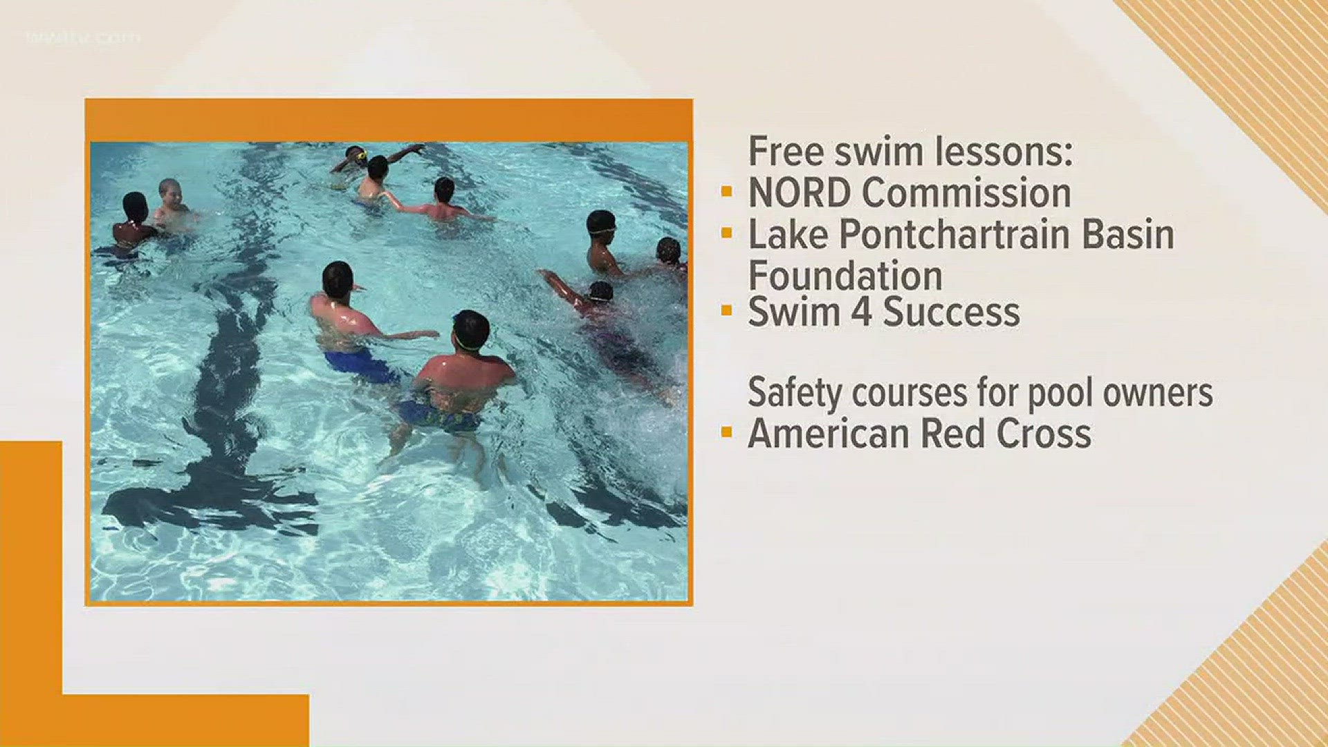 Free swimming lessons available as summer approaches
