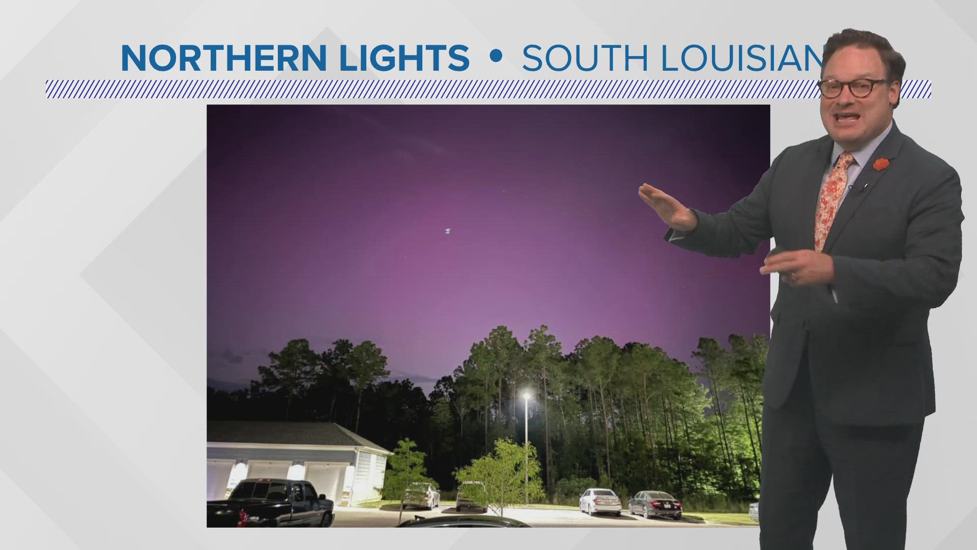 A rare solar storm helped produce an amazing phenomenon in south Louisiana. People away from the city lights were treated to Northern Lights Friday night.