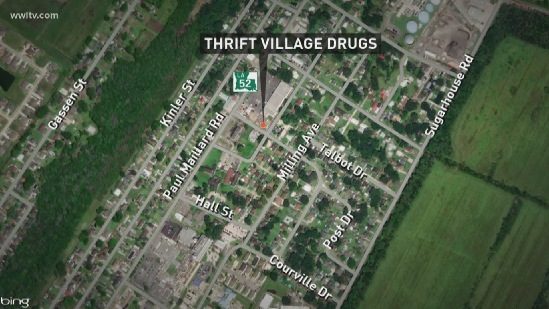 According to the St. Charles Parish Sheriff's Office, the incident happened around 6 p.m. at Thrift Village Drugs store on Paul Maillard Road.
