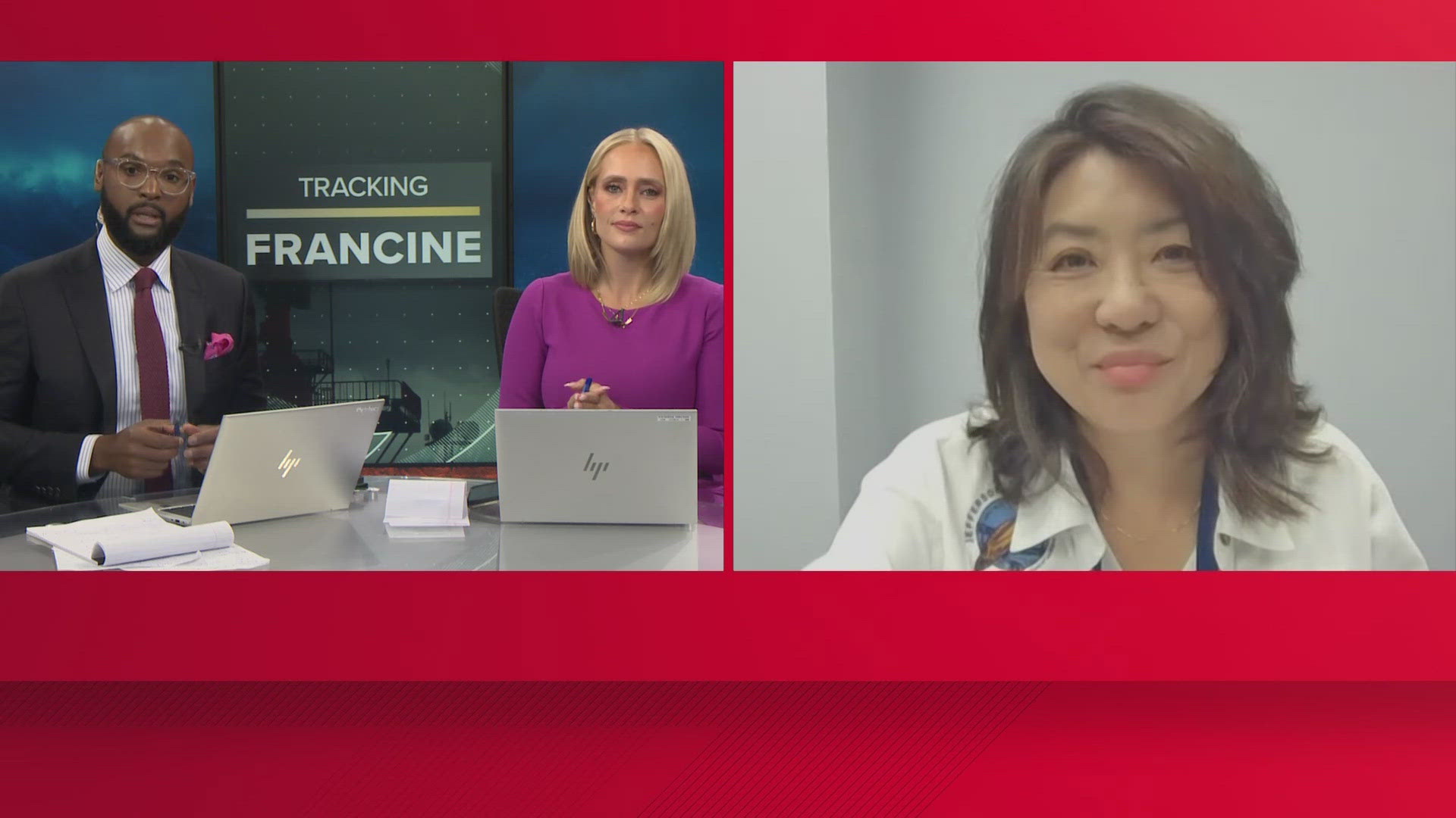 Jefferson Parish President Cynthia Lee Sheng joins WWL Louisiana to discuss Hurricane Francine preparations ahead of expected landfall on Wednesday, Sept. 11, 2024.