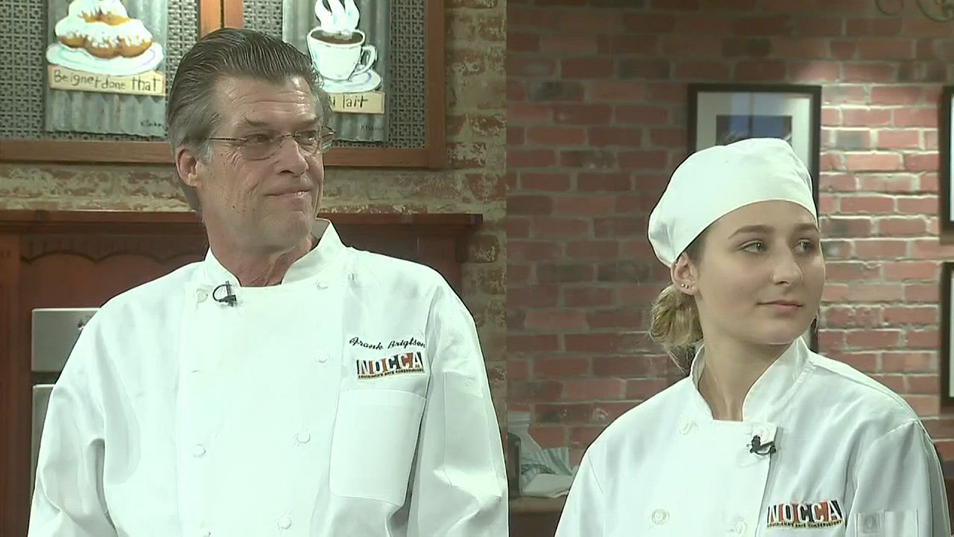 Chef Frank Brigtsen and NOCCA student Justis Marino talk about their Pyster Benefit Dinner tonight.