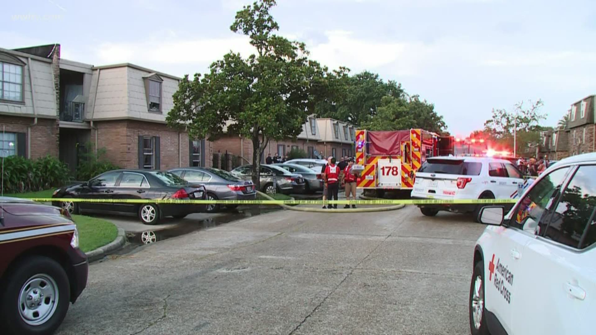 A 3-year-old girl died after being rescued from an apartment fire in Metairie.