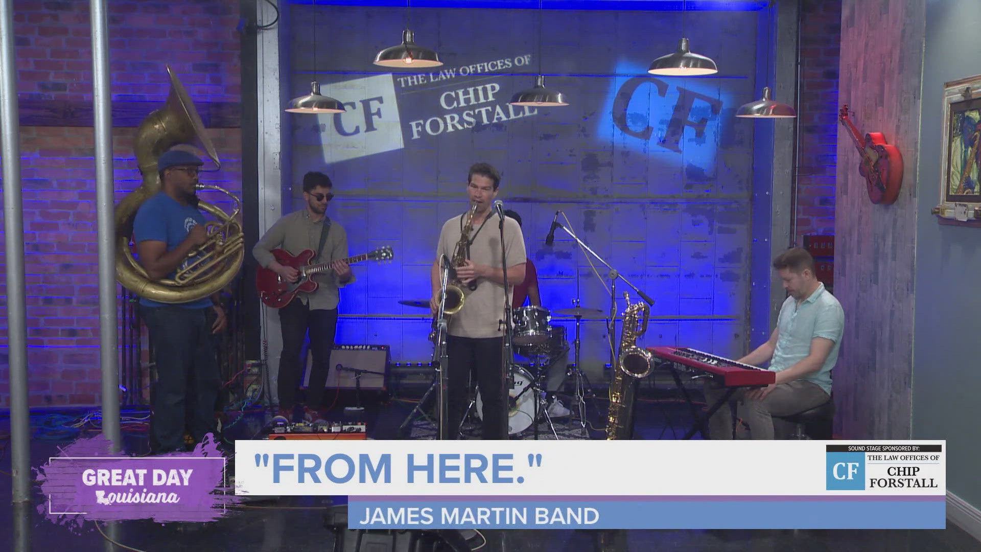 James Martin and his band share another song from his new album of original songs.