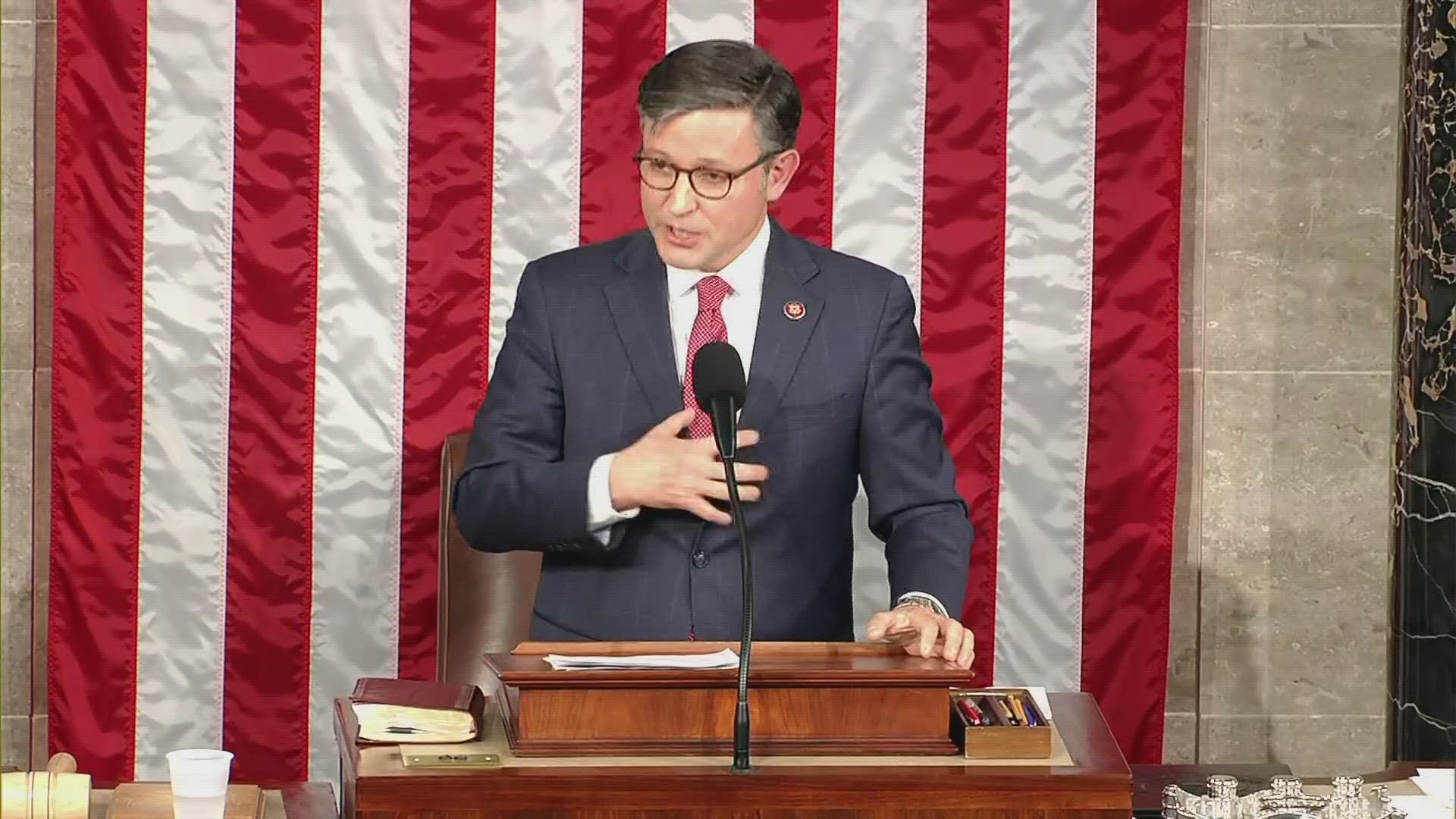 Louisiana Congressman Mike Johnson has been elected Speaker of the House after securing 220 votes of 215 needed – ending a three week standoff on Capitol Hill.