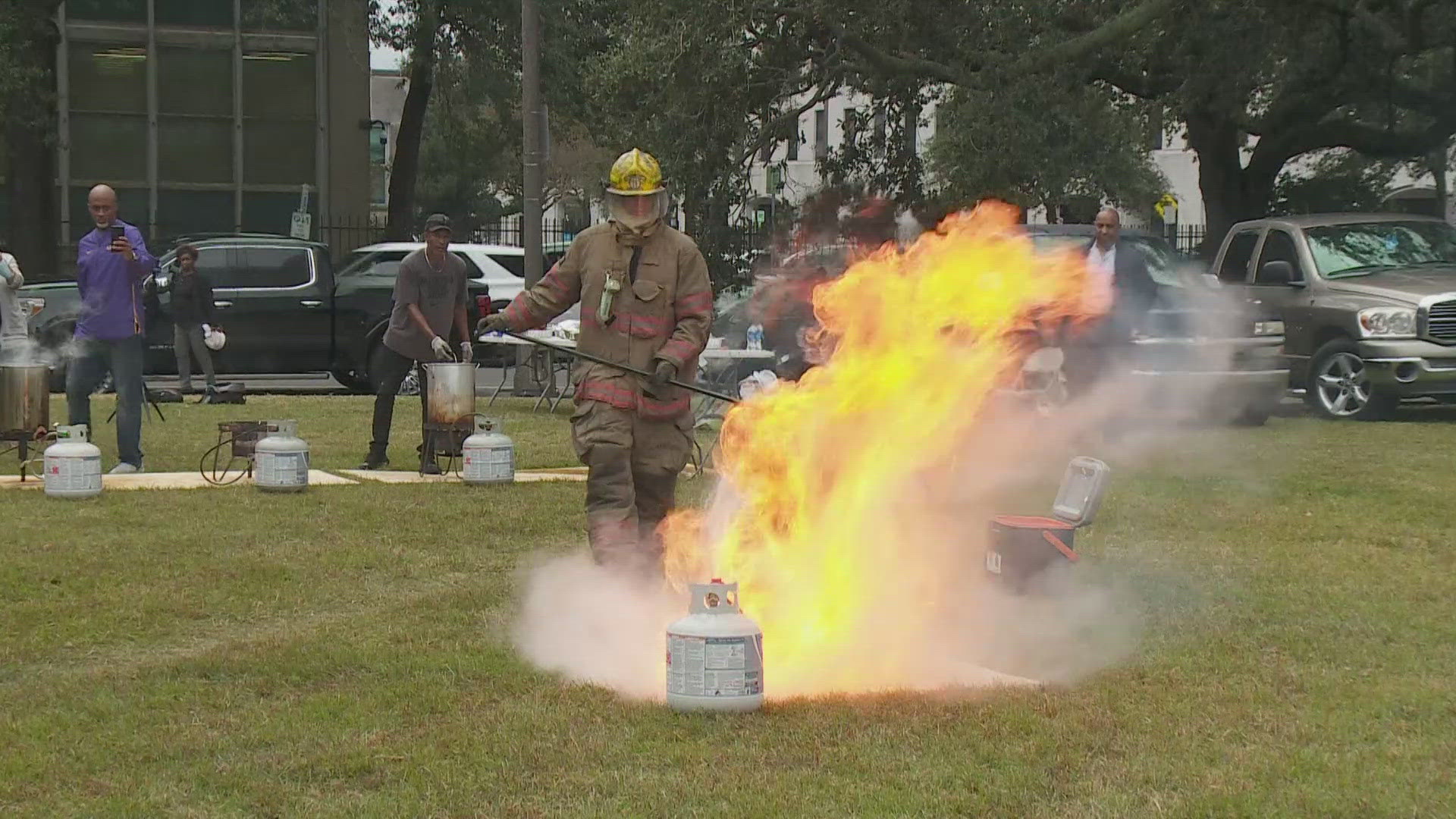 This time of year the fire department gets an increase in calls about cooking and space heater fires. WWL spoke with the NOFD about handling turkey with care.