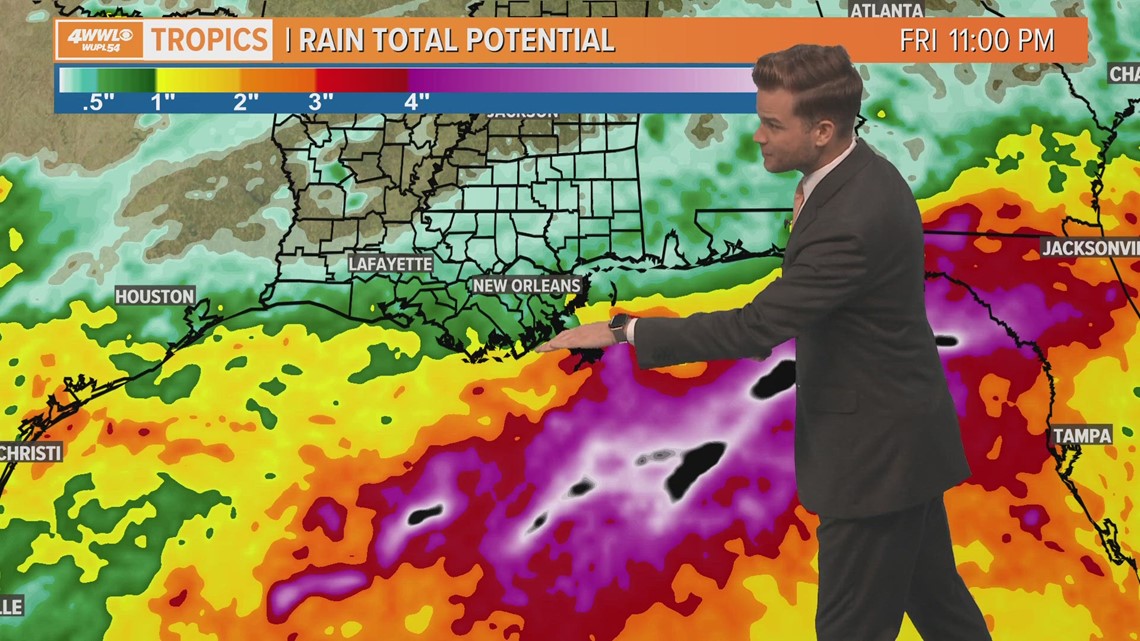 Friday morning tropical update System in Gulf could bring heavy rain