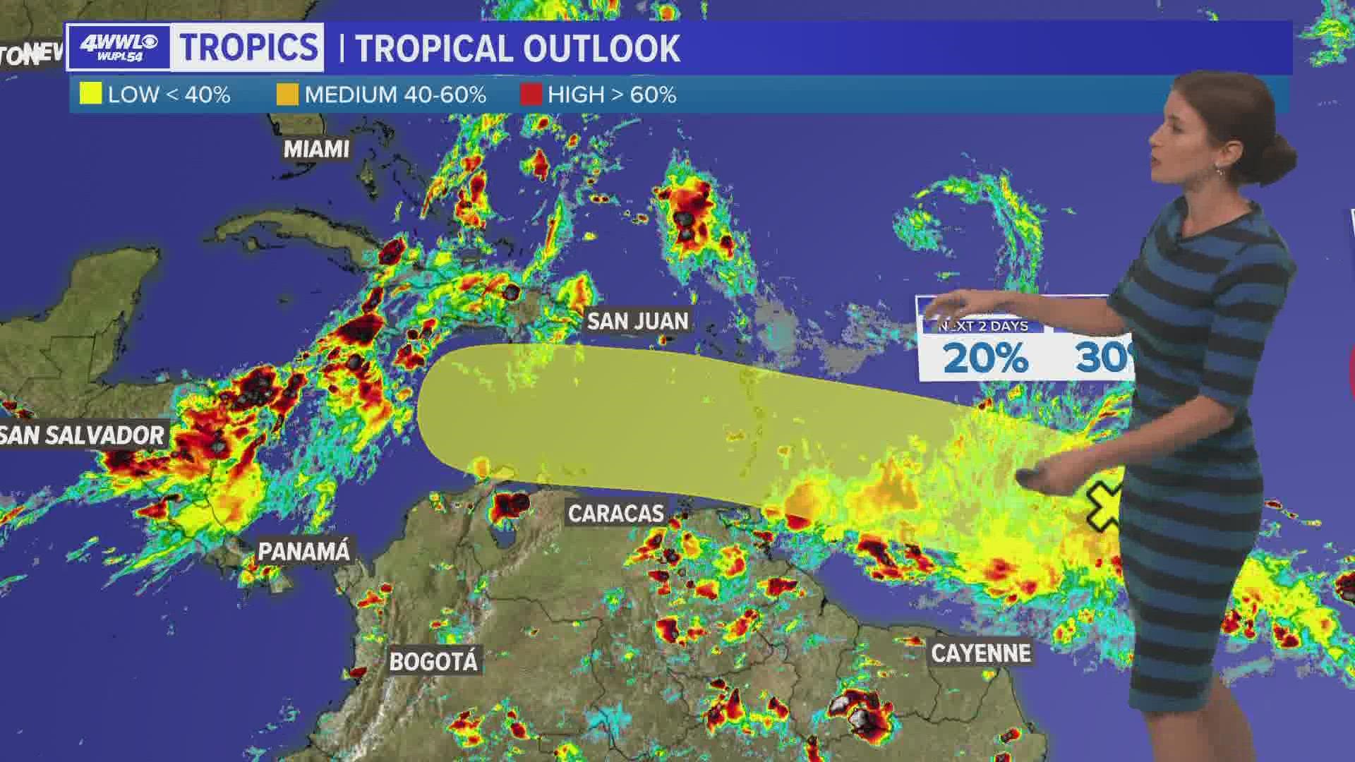 Meteorologist Alexandra Cranford has an update on the tropics on Sunday, October 2, 2022.
