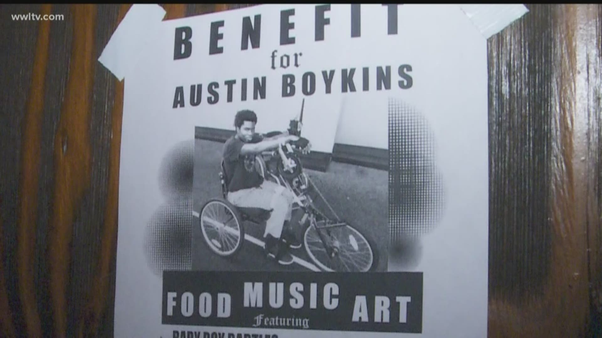 Last month, 22-year-old Austin Boykins was walking to a bus stop when two men robbed and shot him, leaving him paralyzed from the waist down and more than $70,000 dollars in medical debt.