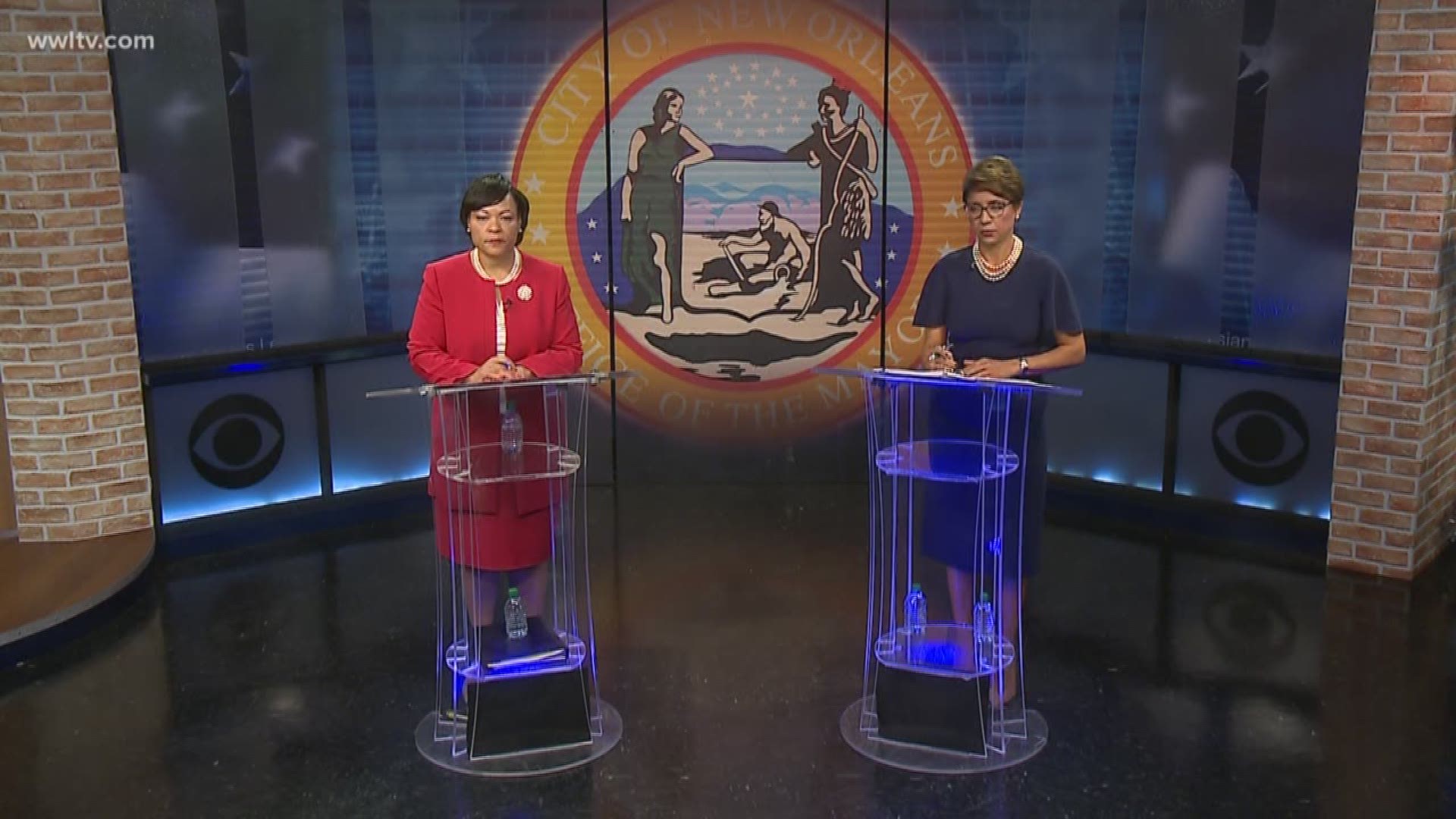 This is the final televised debate between mayoral candidates Desiree Charbonnet and Latoya Cantrell.