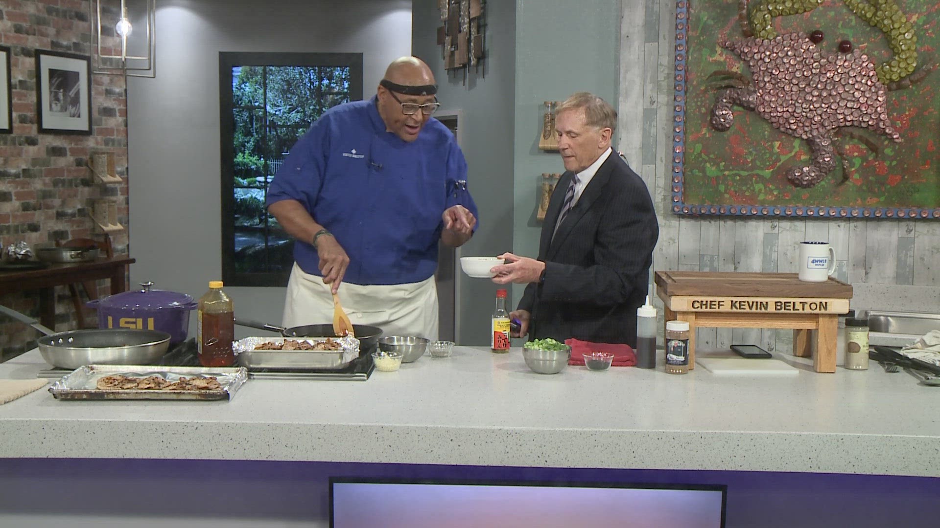 Chef Belton is in the WWL Louisiana Kitchen cooking up a delicious Honey Garlic Pork and rice dish.