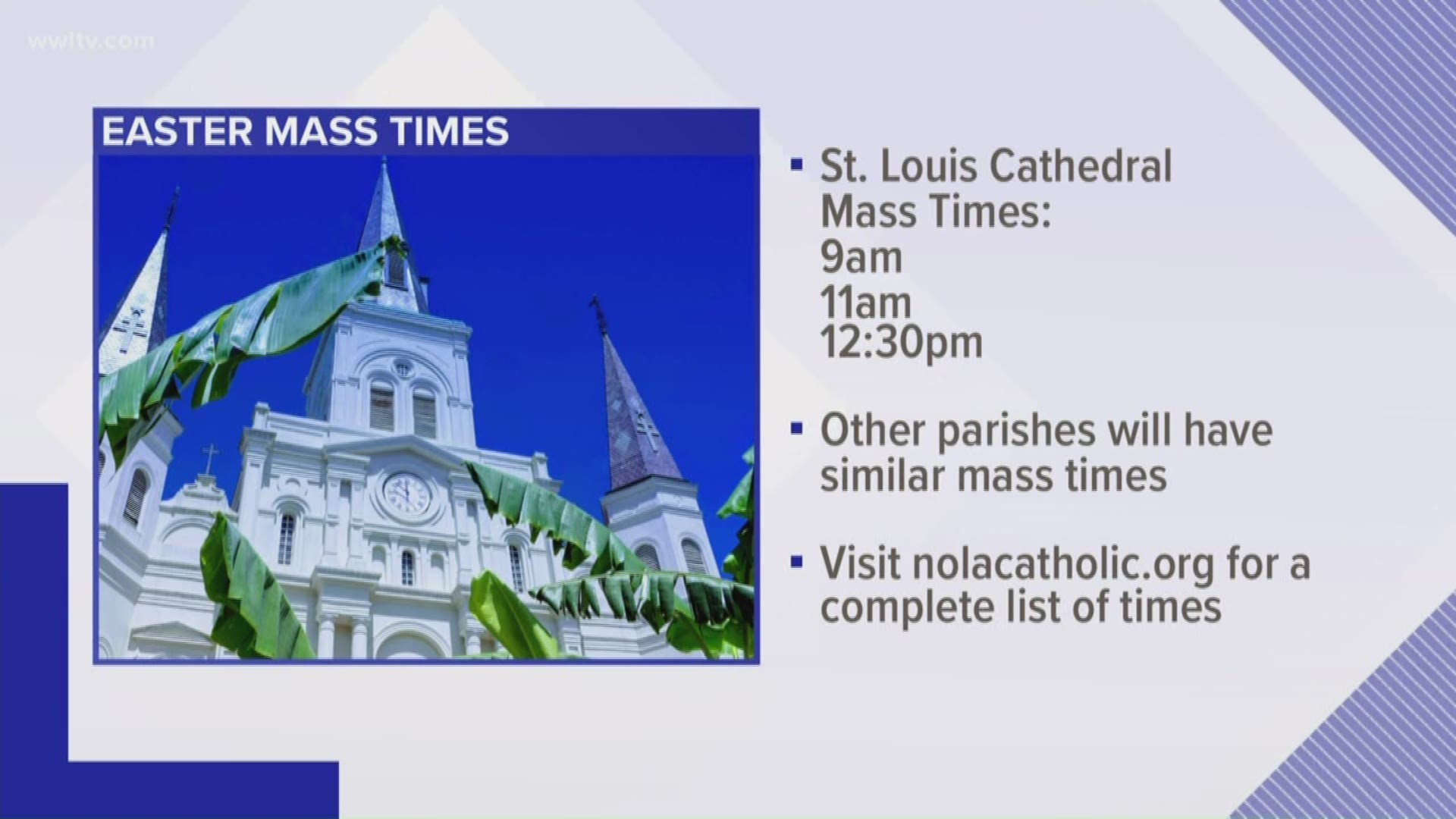 Here's the information you need to know to enjoy your Easter around New Orleans!