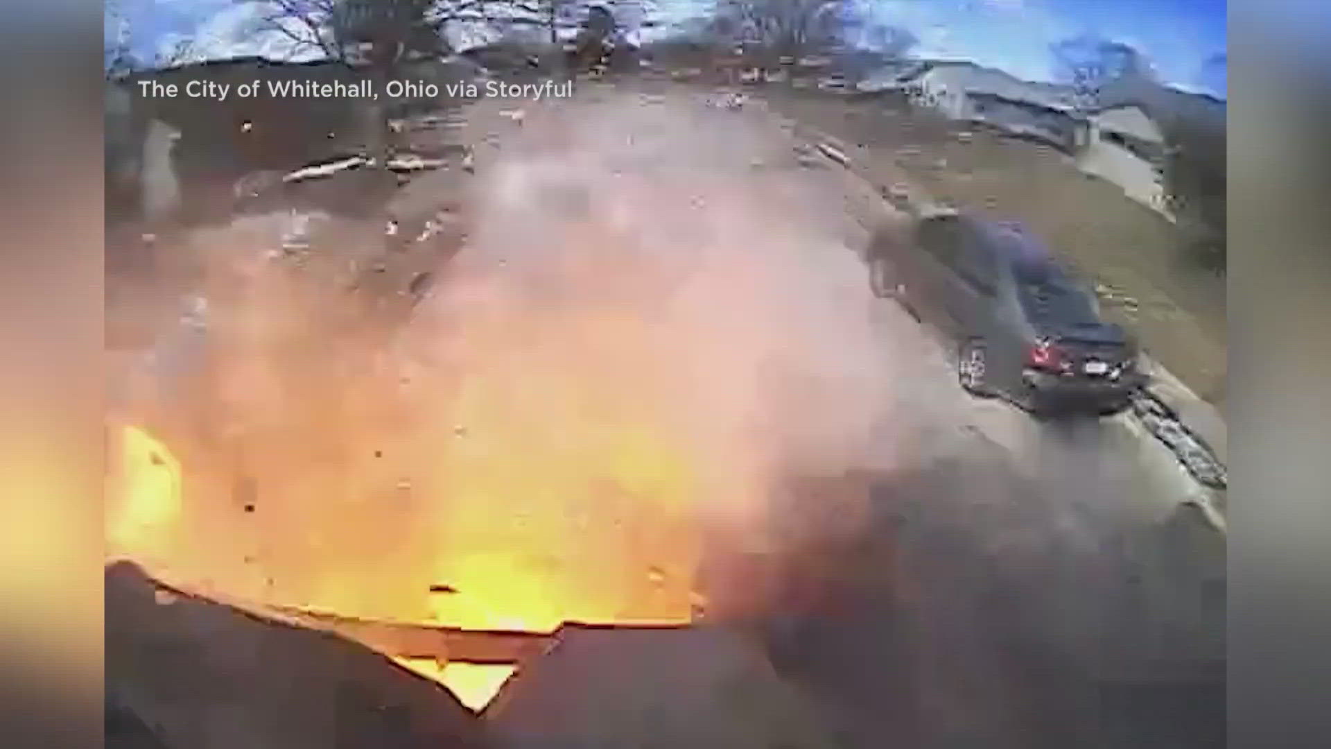 A neighbor said it was so loud they thought a bomb went off.