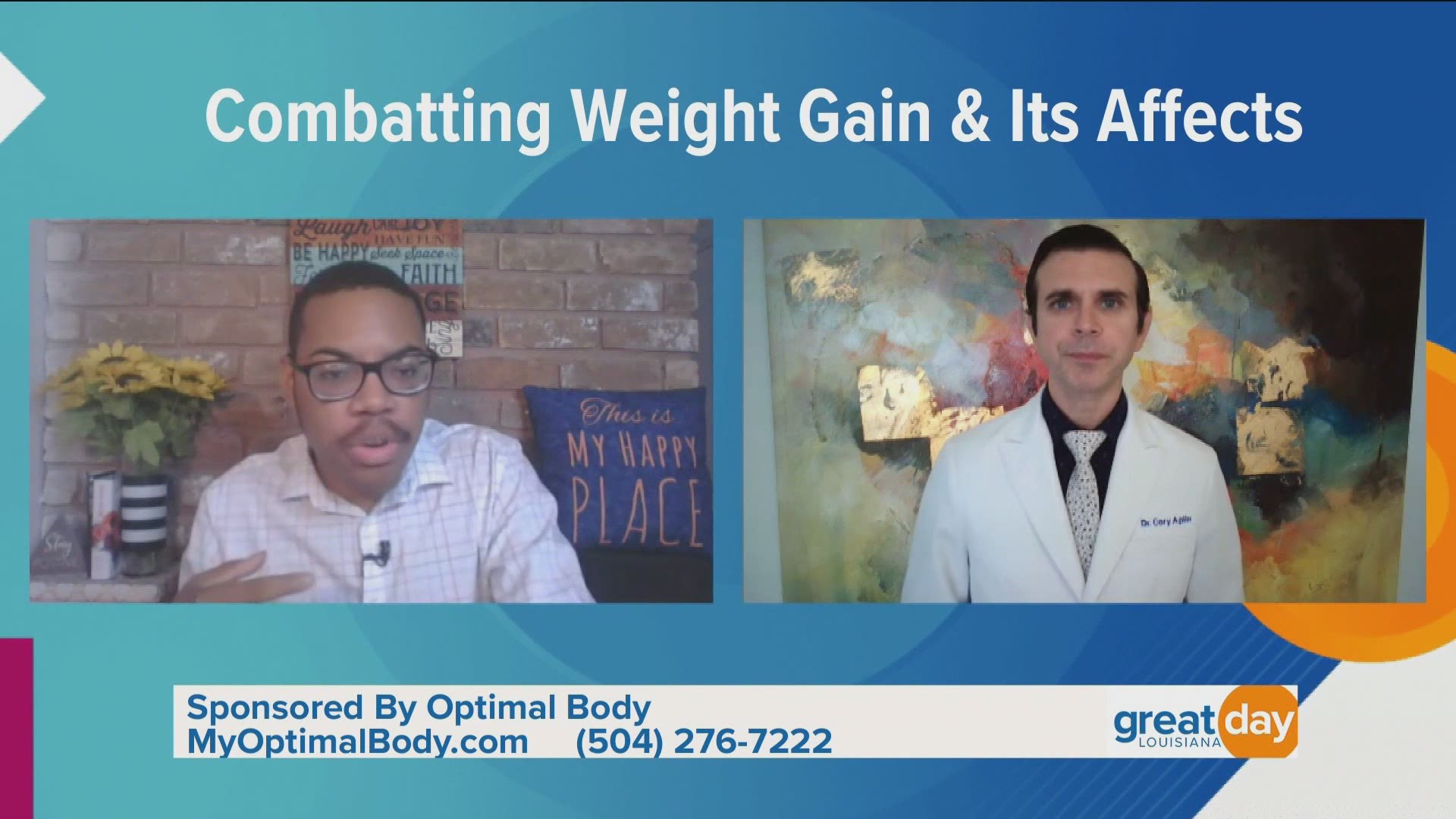 Optimal Body shares the missing piece when it comes to weight loss. For more go to www.myoptimalbody.com.