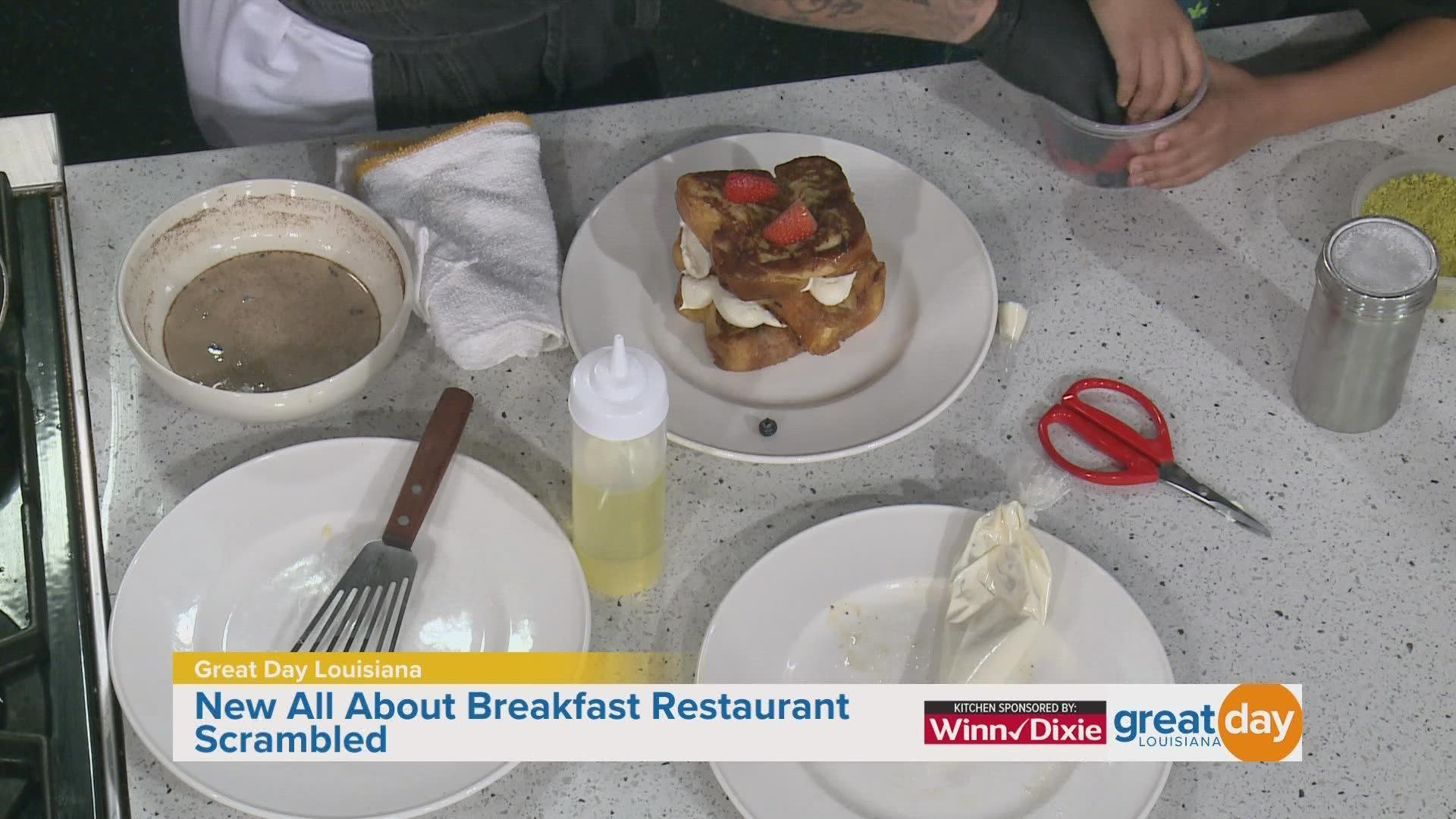 Chef Steven Green shows us how he brings his French toast up a notch at his new restaurant Scrambled.