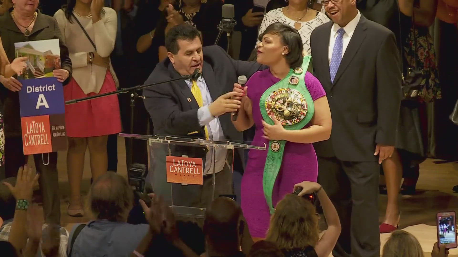 When Mayor Cantrell won her first primary mayoral election, Fouad Zeton wrapped a championship boxing belt around her on stage.