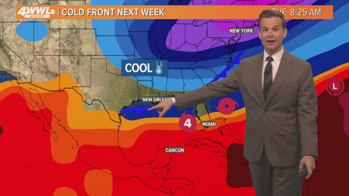 New Orleans Weather: Cold front on the way, Milton makes landfall in ...