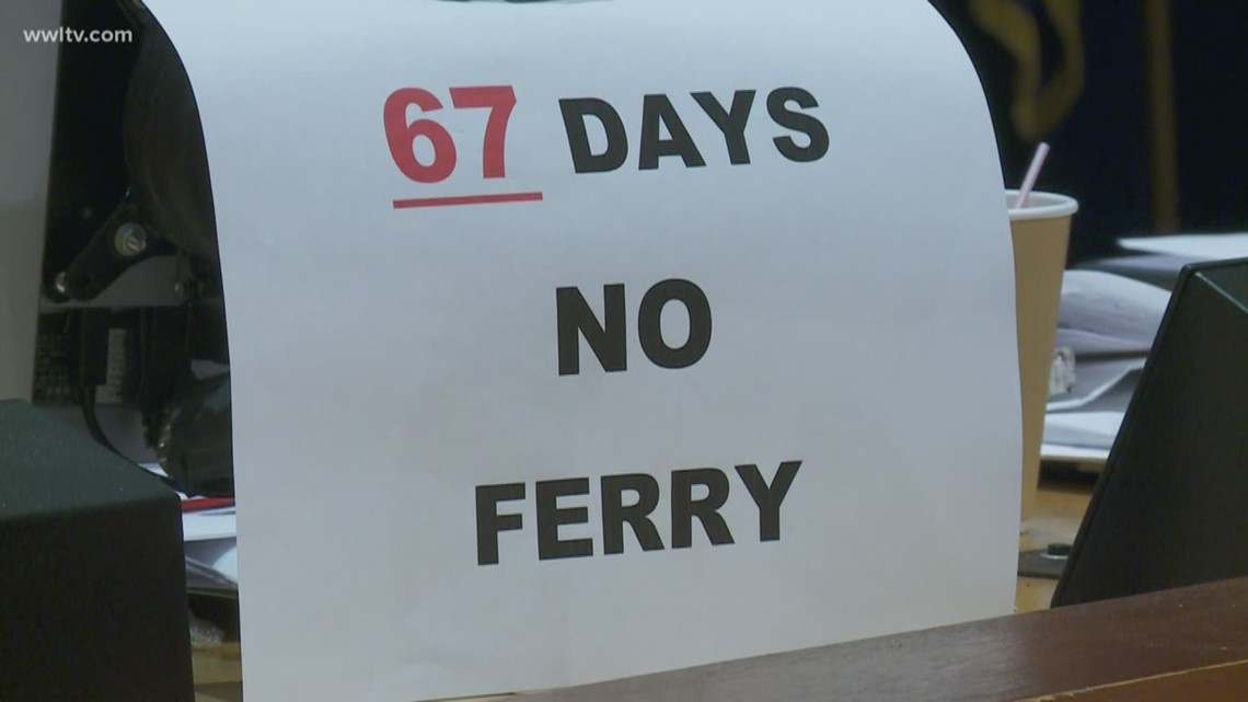People who own the businesses in Algiers Point vented Thursday about the delays in getting the new ferries running or the old ones working again.