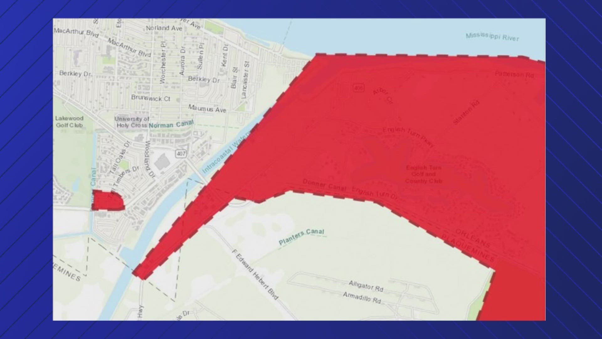 A boil advisory is in effect for parts of the west bank, primarily in the lower coast of Algiers.