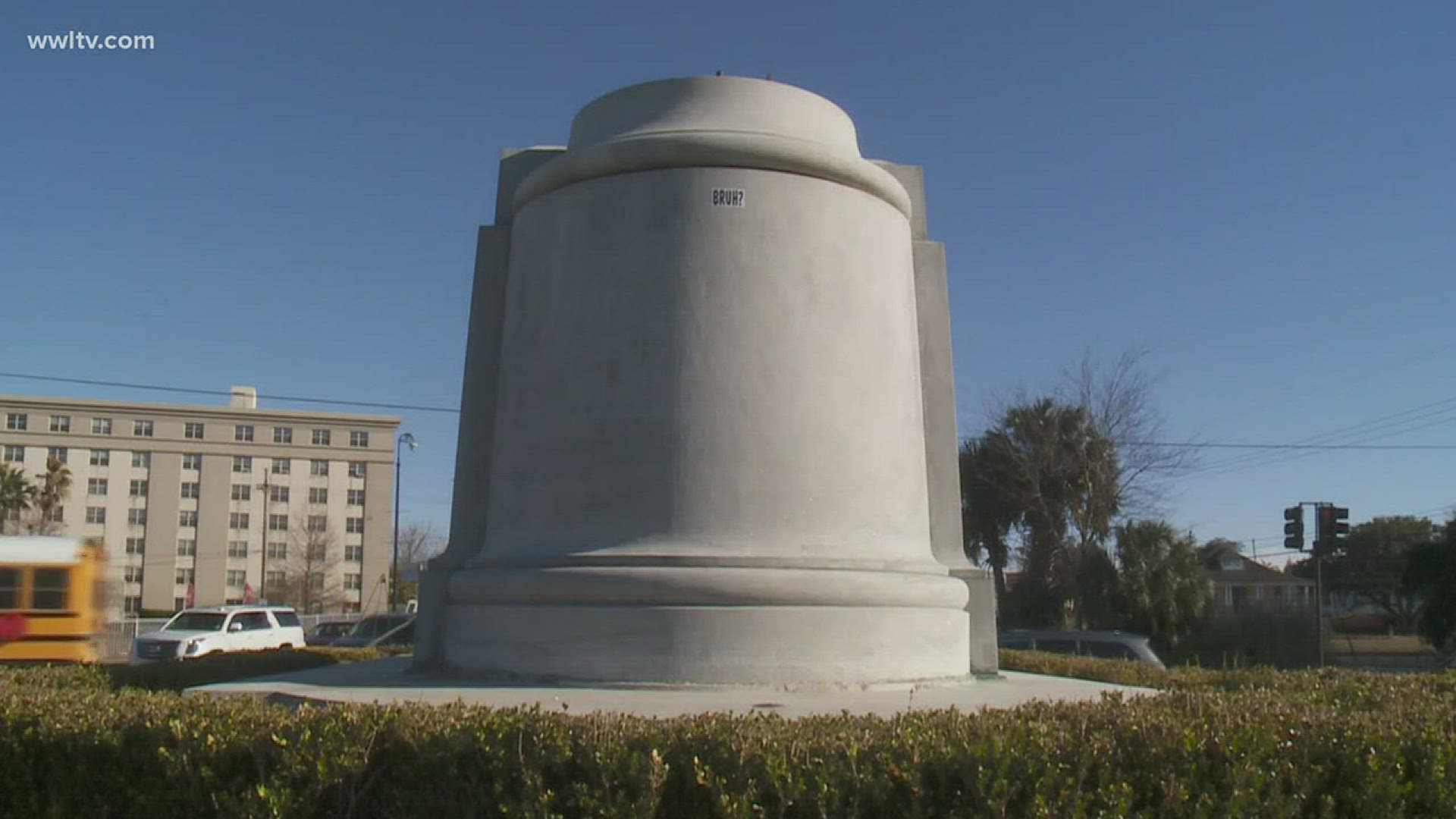 The monuments are currently in crates, stored in city-owned warehouses.