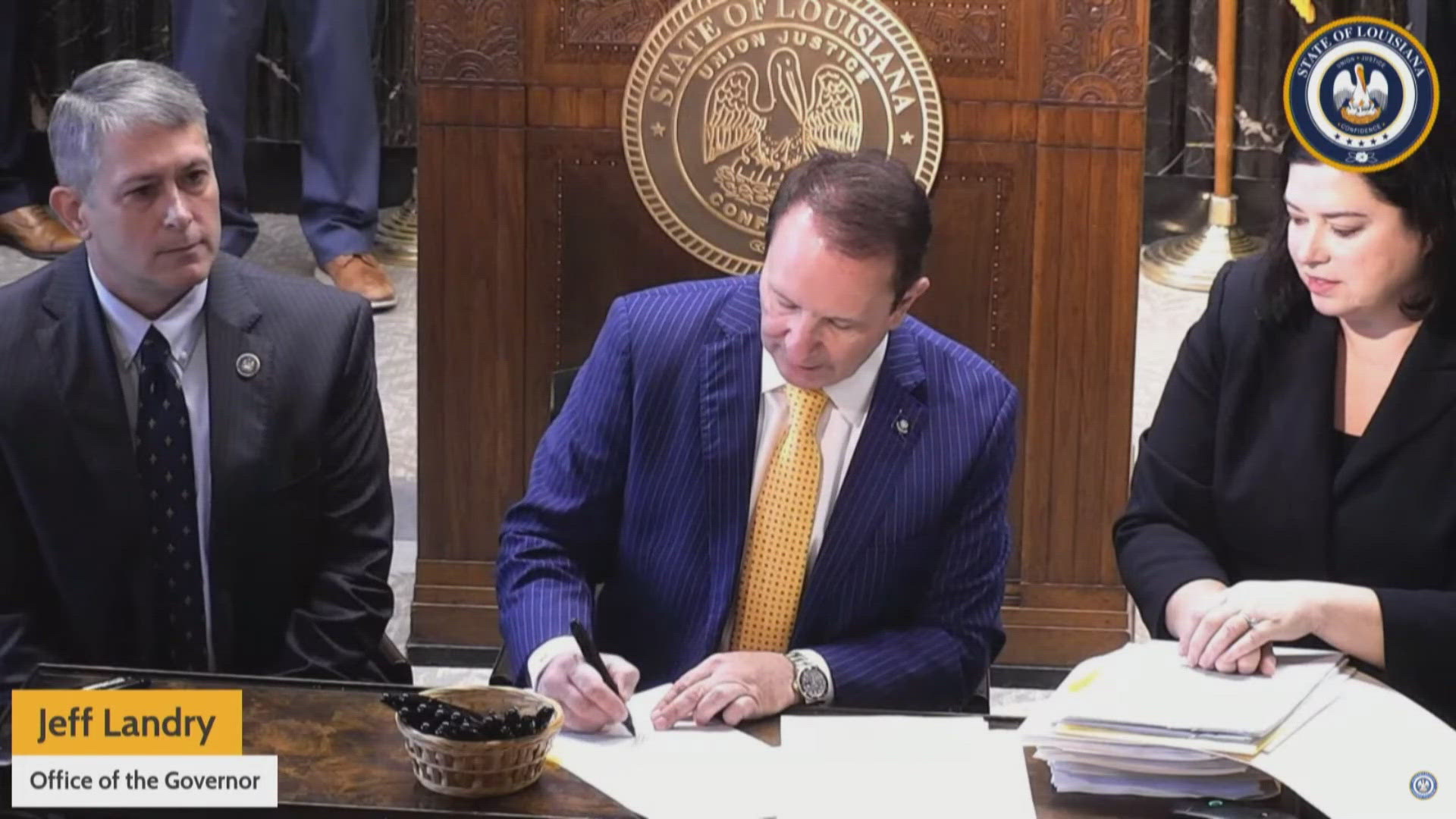 Governor Jeff Landry signed an insurance bill into law that got rid of a rule that banned companies from canceling homeowner policies after three years.