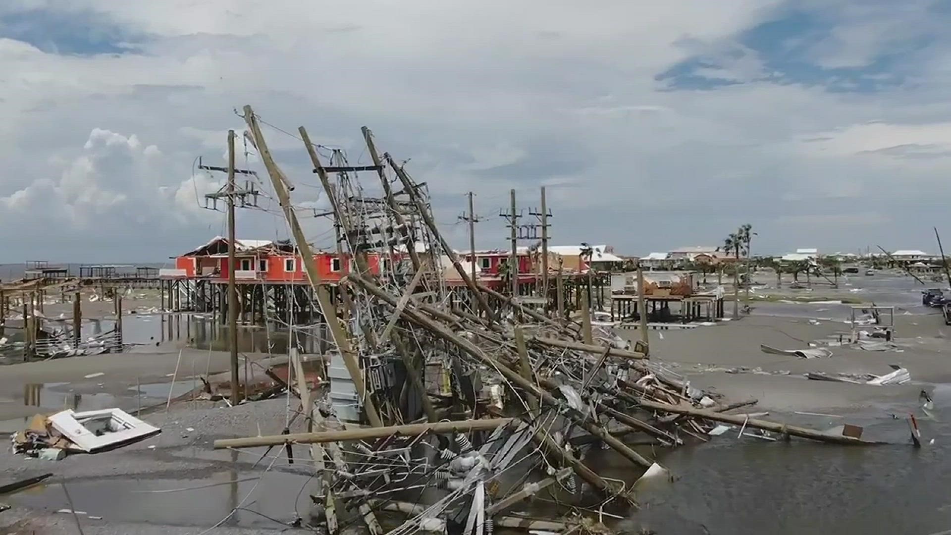 Here’s a look at Grand Isle in Jefferson Parish following Hurricane Ida. (Video credit: Jefferson Parish)