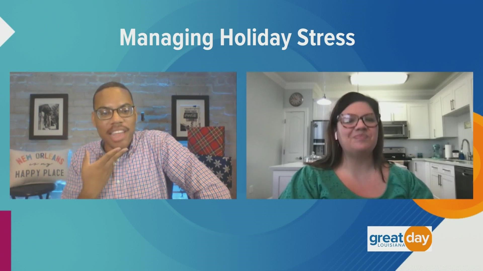 Lifestyle blogger Kenlie Fite shared tips on how to reduce holiday stress.