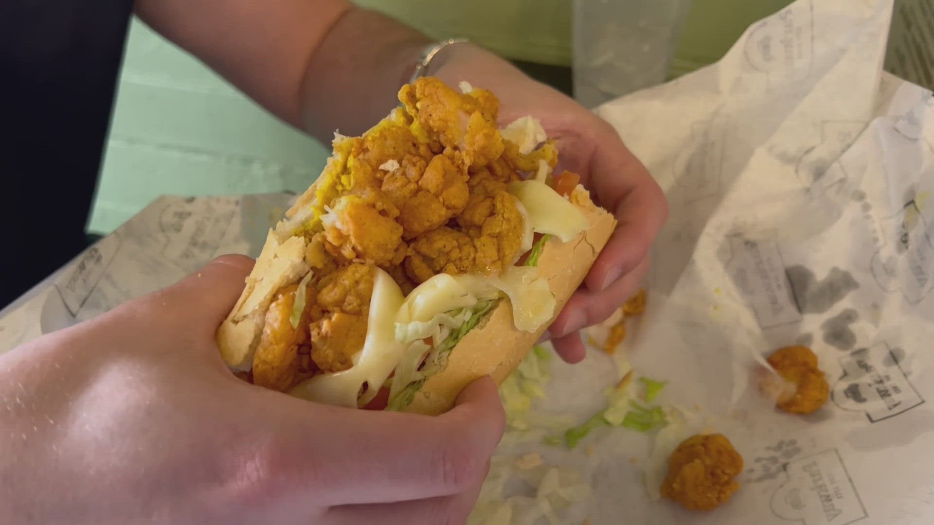 A decade ago, a 28-year-old man stepped up to save his brother and take him off of the transplant waiting list. Now he's helping save lives with shrimp po'boys.