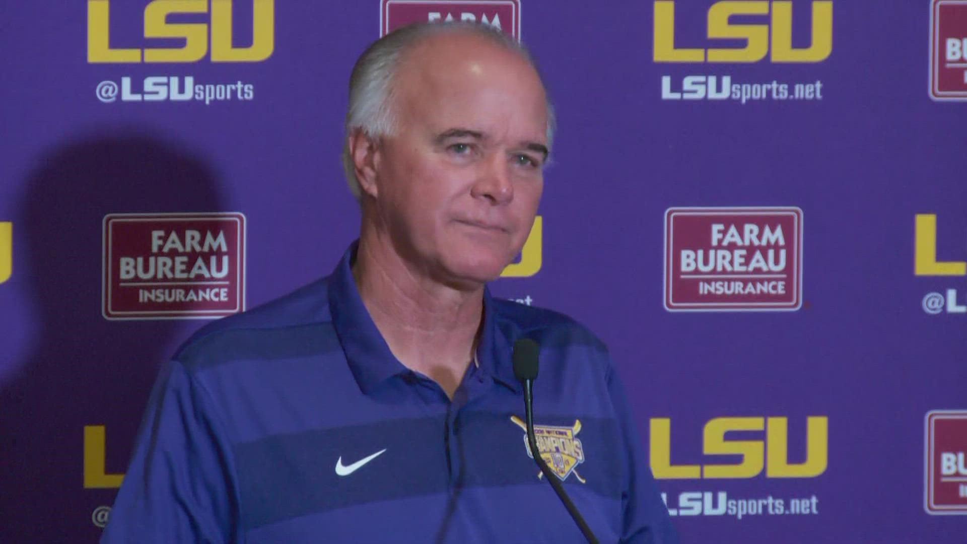 Coach Mainieri led the LSU Tigers for 15 years.