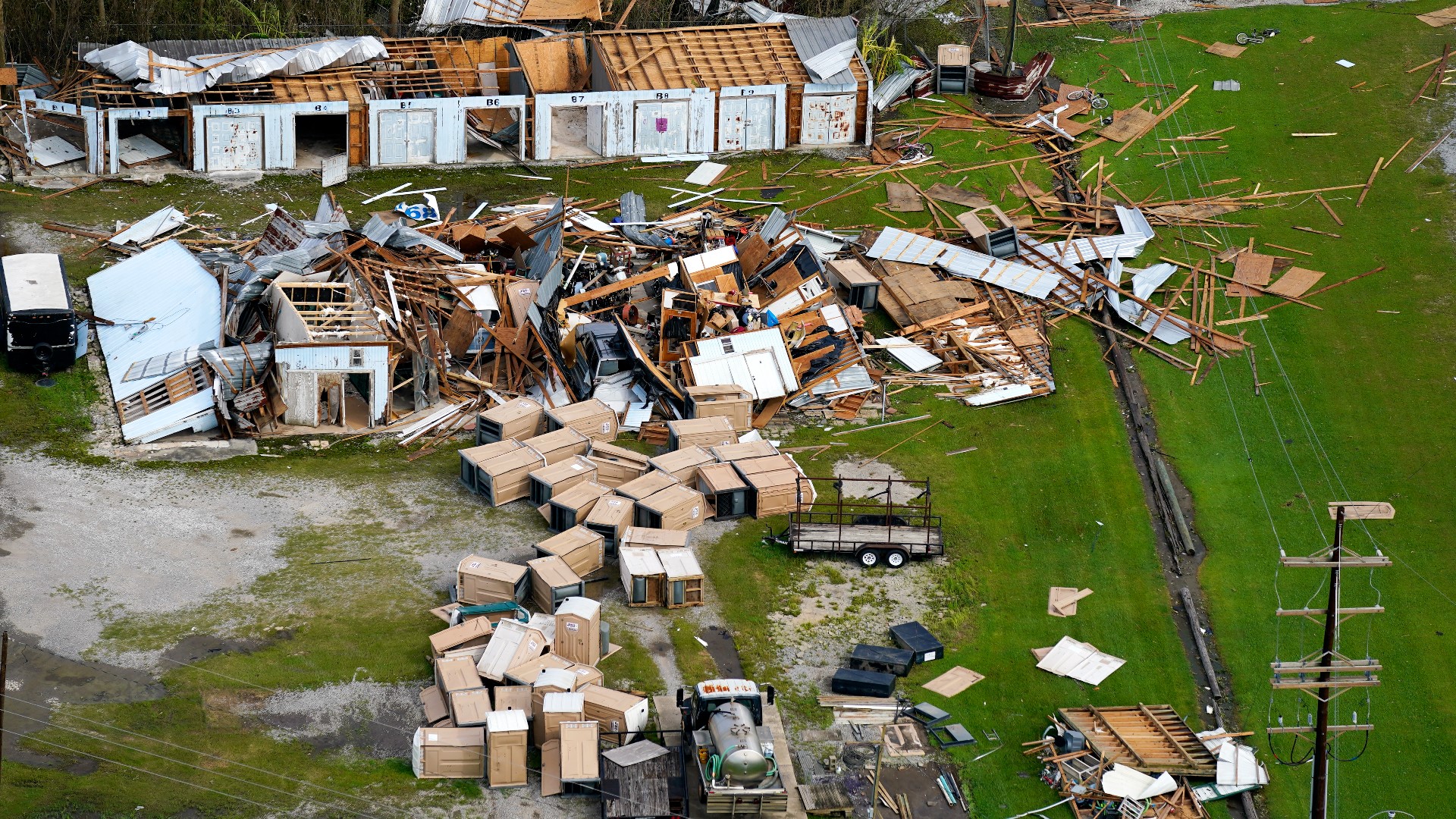 Aftermath of Hurricane Ida in Houma