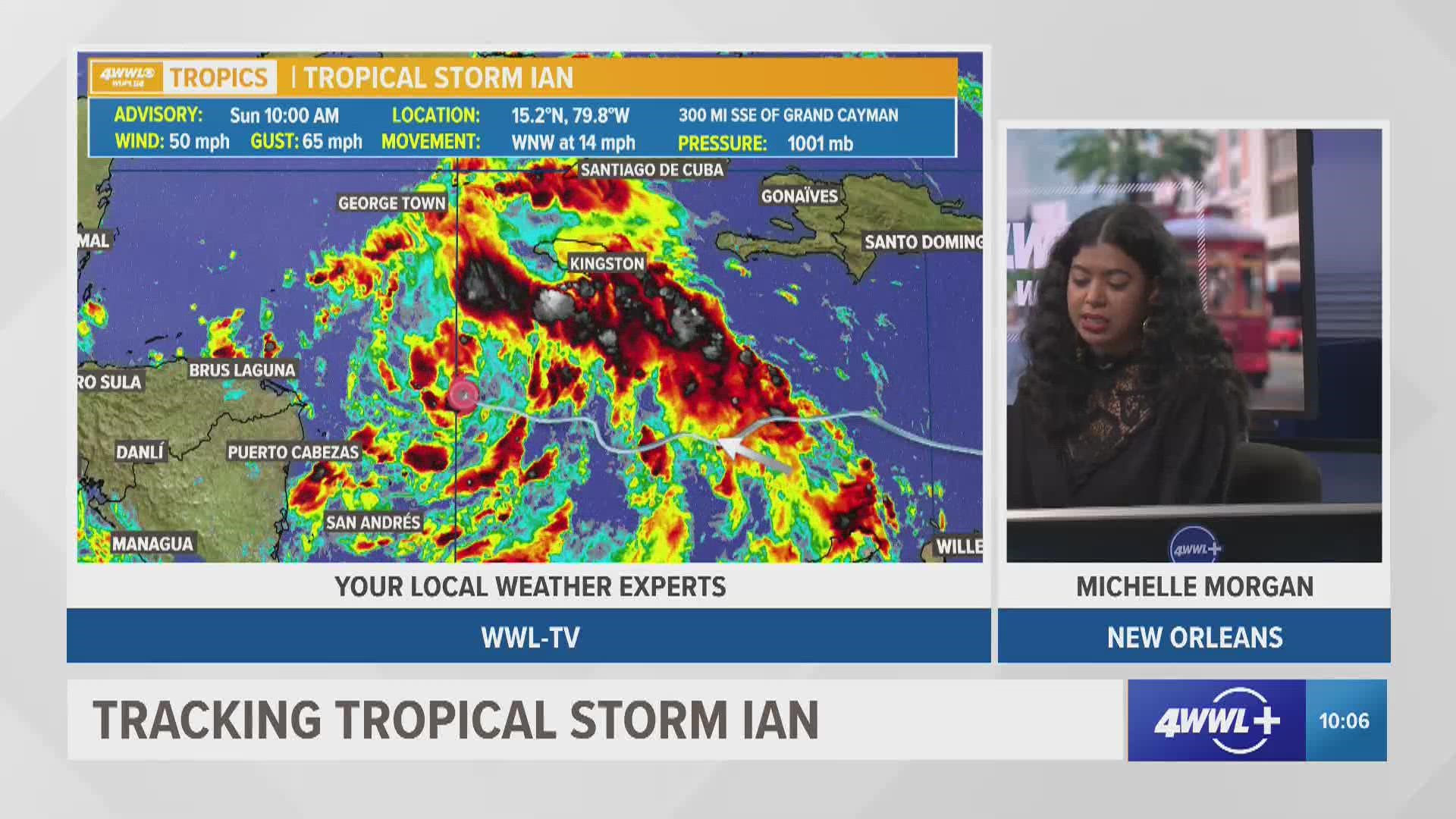 Tropical Storm Ian is currently forecasted to make landfall on the west coast of Florida sometime later this week.