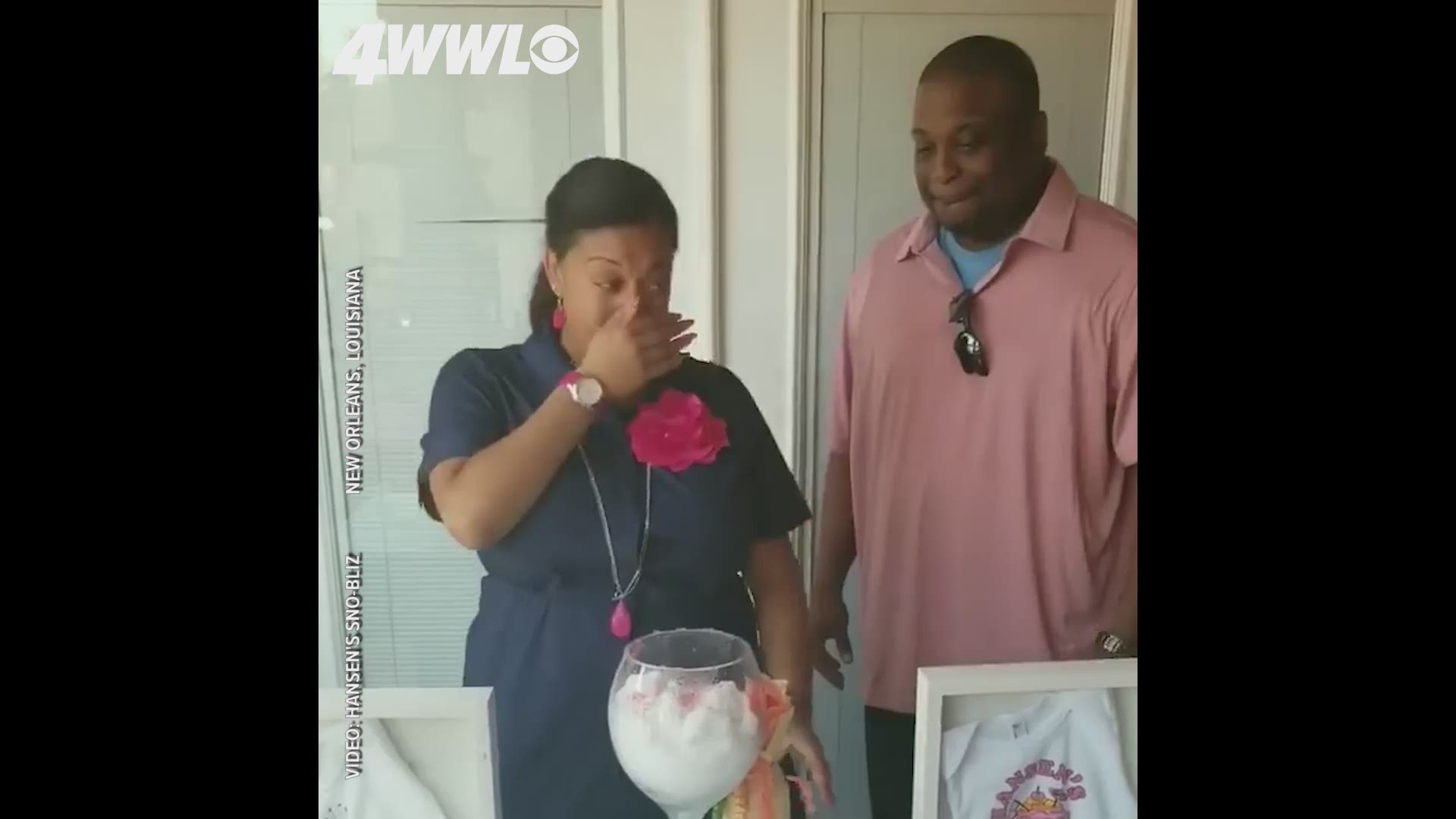 This New Orleans snoball gender reveal is so sweet