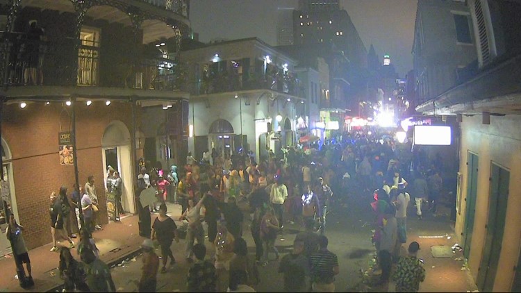 Thousands close out Mardi Gras 2023 with Bourbon Street party