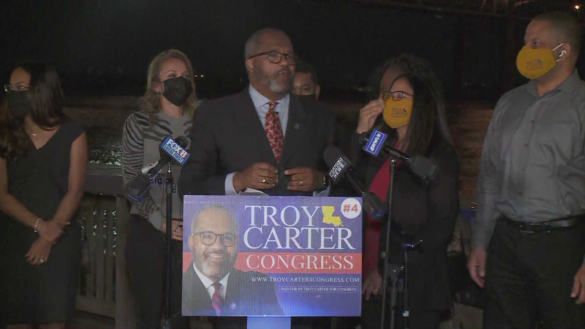 "What a night," said Troy Carter. "I am truly humbled and honored for the show of support from this district."