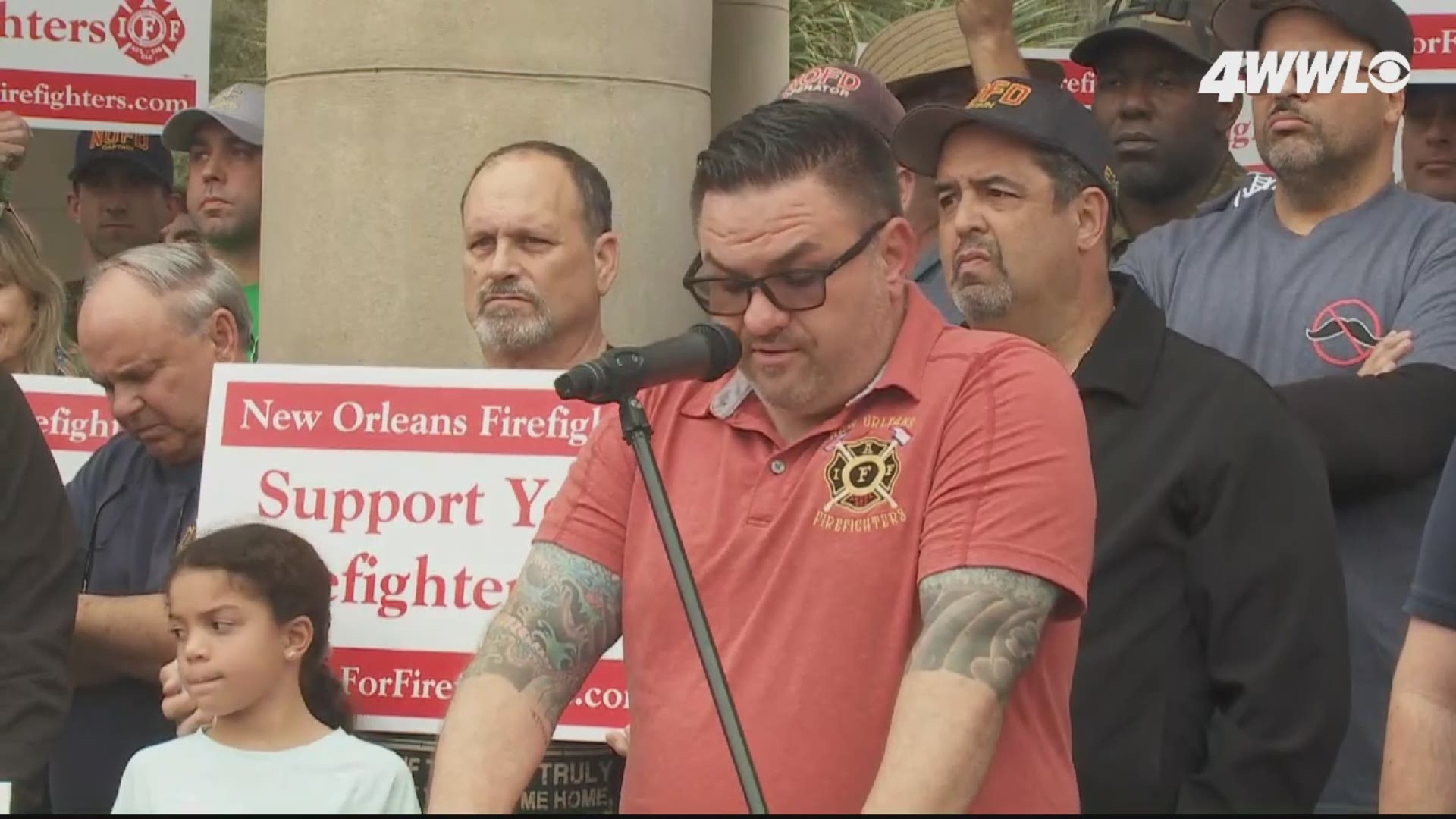 Complaining about being understaffed and overworked, New Orleans firefighters laid out their case at a press conference Monday afternoon.