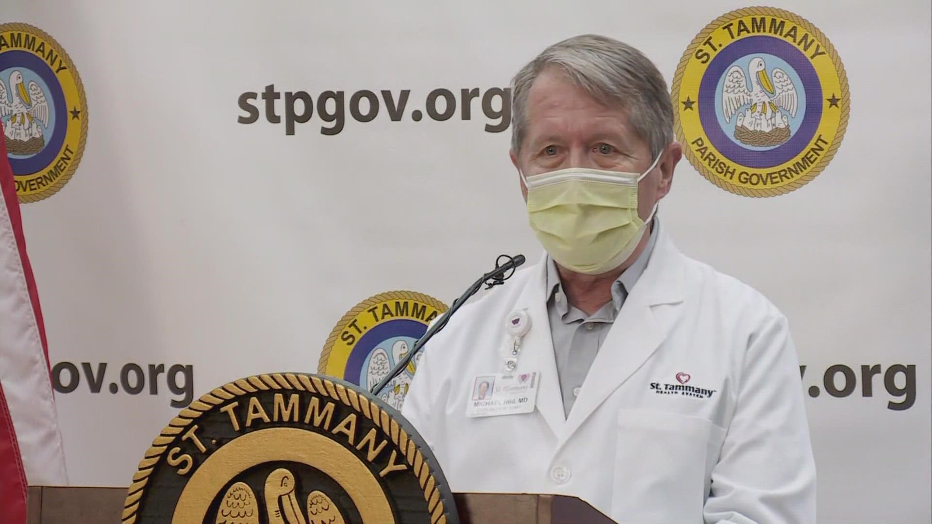 St. Tammany Parish is running low on medical resources due to the fourth COVID surge. Parish medical leaders are calling for masks and vaccinations.