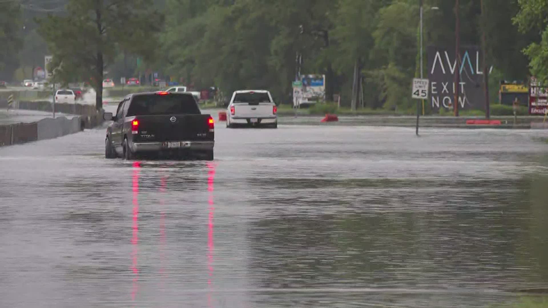 Street flooding continues in Mandeville