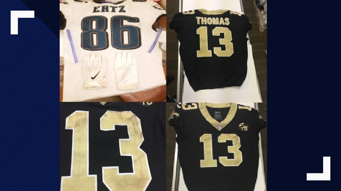 Saints jersey, signed Eagles jersey stolen NFC championship game day, NOPD  says