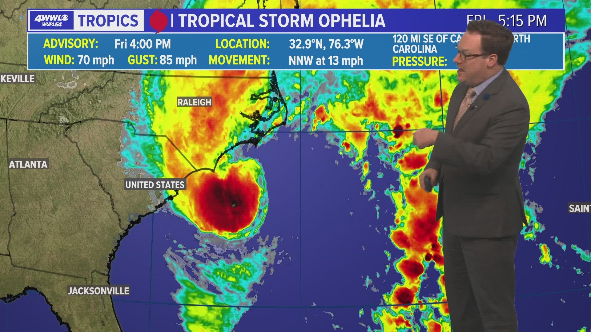 Chief Meteorologist Chris Franklin says the next 10 days are keeping the Gulf and adjacent waters quiet