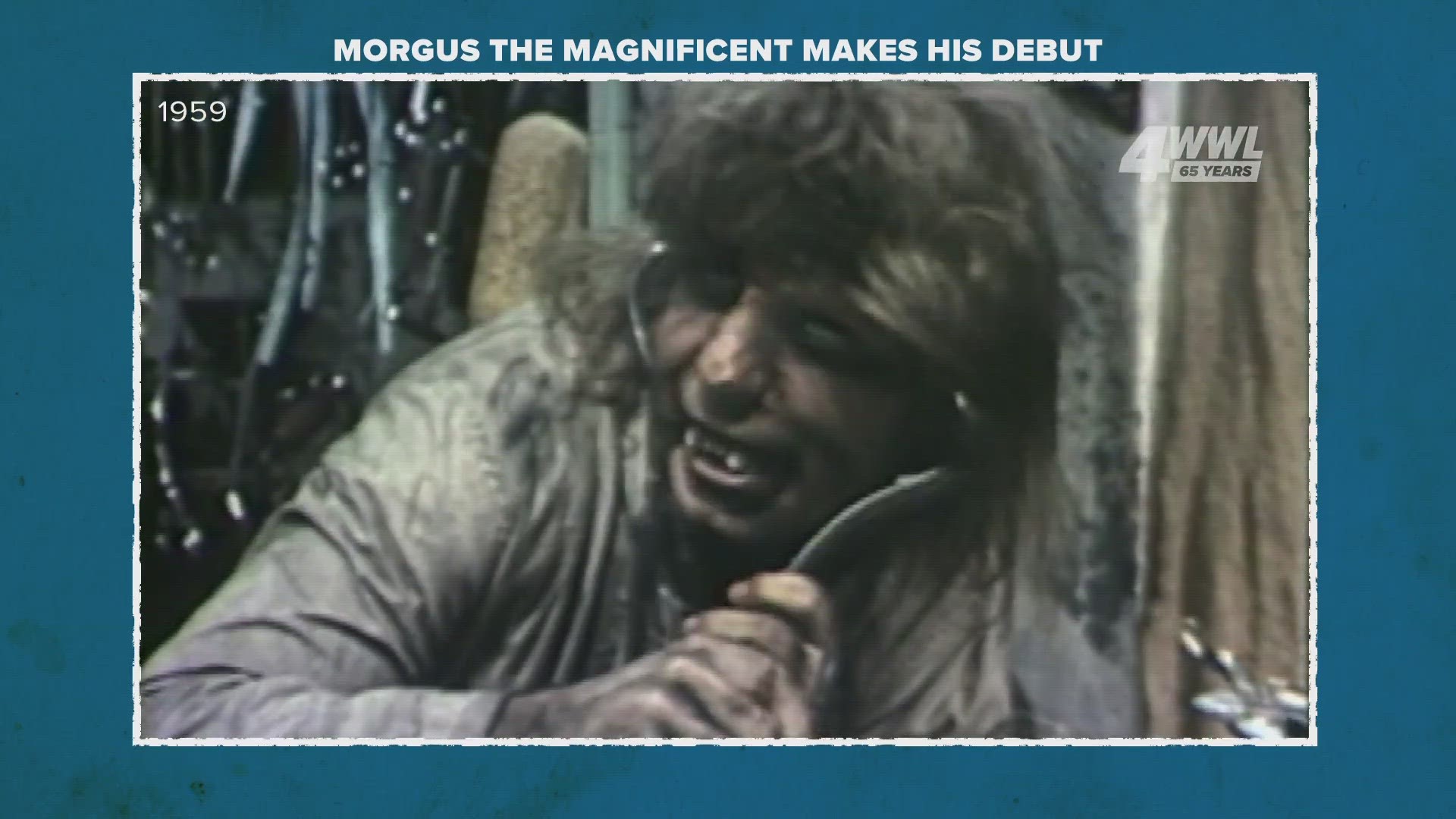 Starting in 1959, Morgus The Magnificent taught spooky TV lessons between horror movies on WWL-TV for decades.